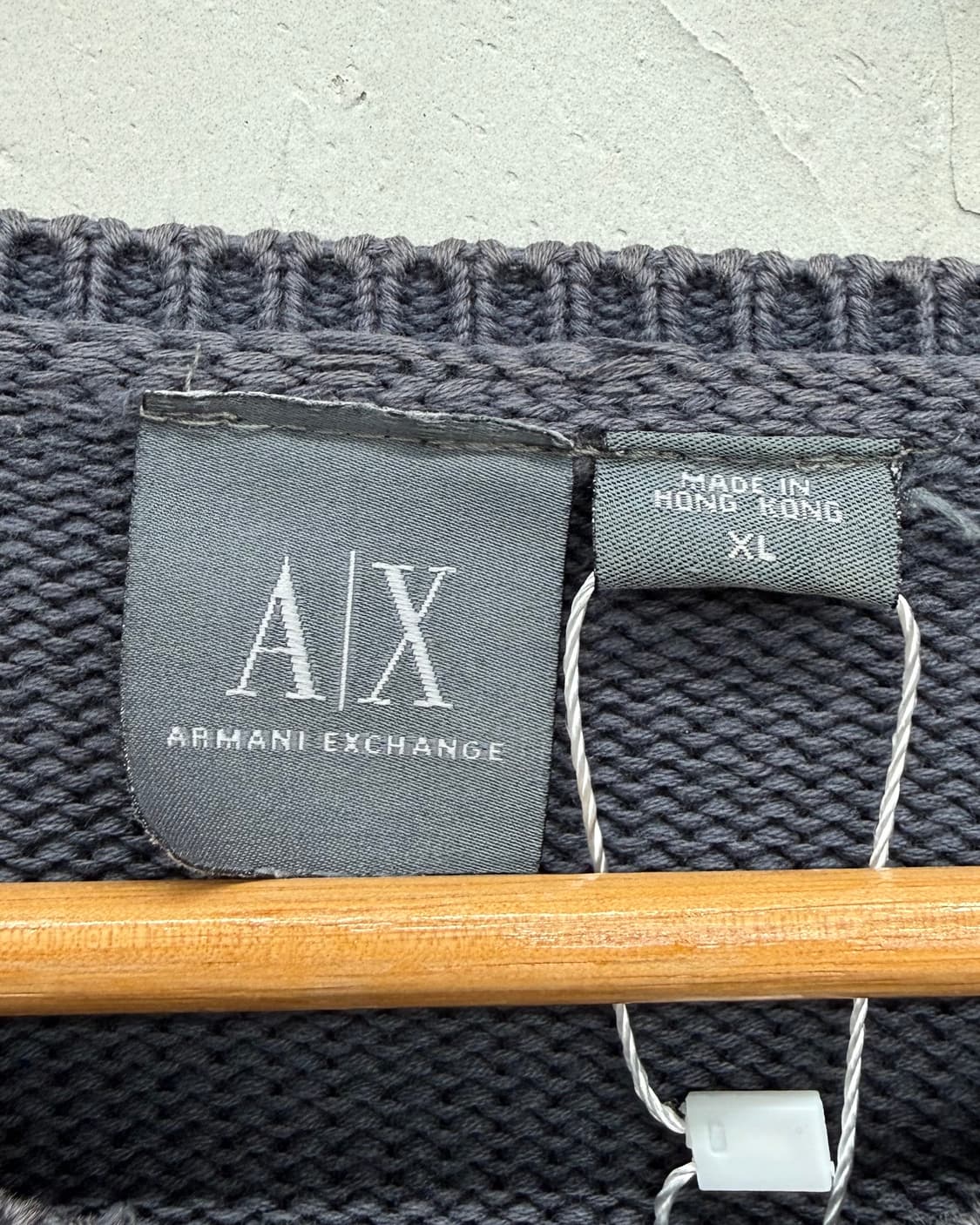아르마니 익스체인지 00s 엠브로이더리 코튼 니트 상품이미지3