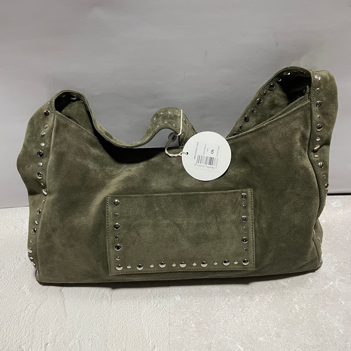 기마구아스 maxi 프랑카백 스웨이드 카키컬러 상품이미지4