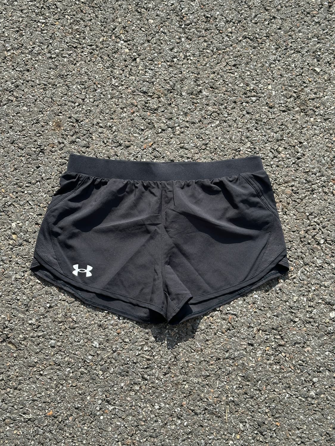 [L] 언더아머 여성 블랙 러닝 쇼츠 반바지 상품이미지1