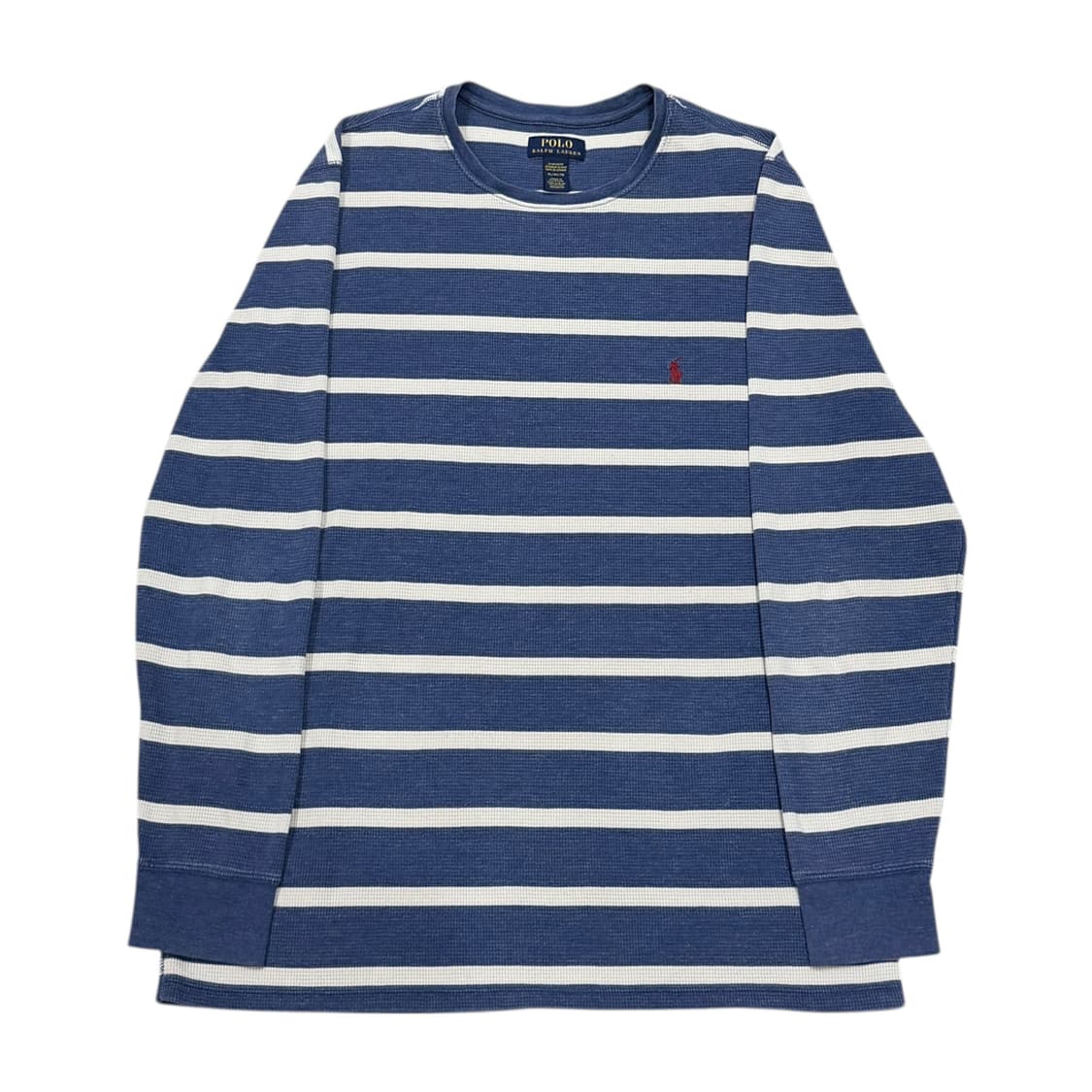 폴로 랄프로렌 와플 스트라이프 엄성현깔 긴팔티 XL 상품이미지1