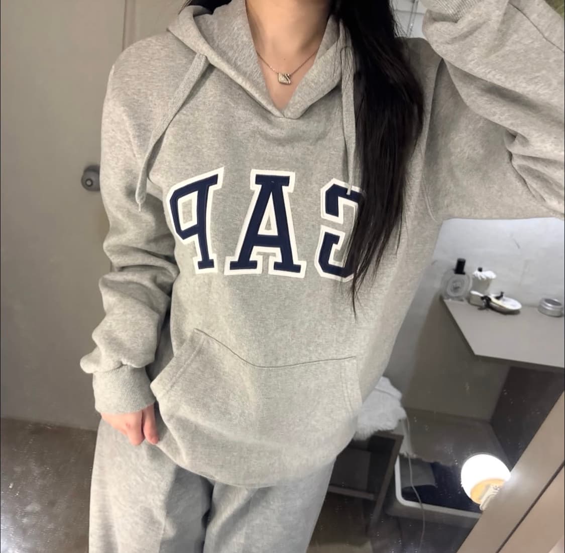 갭 기모 후드티 🤍🩶 상품이미지2