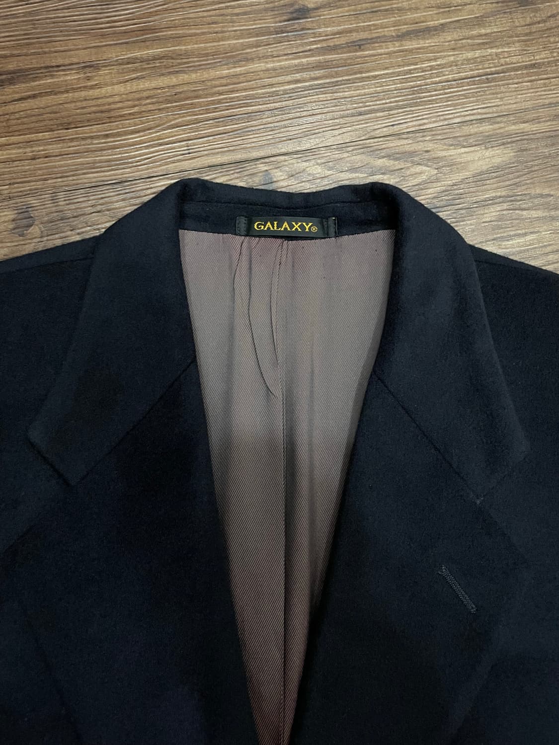 갤럭시 vip 캐시미어 수퍼파인울 골든텍스 롱코트 블랙 상품이미지7