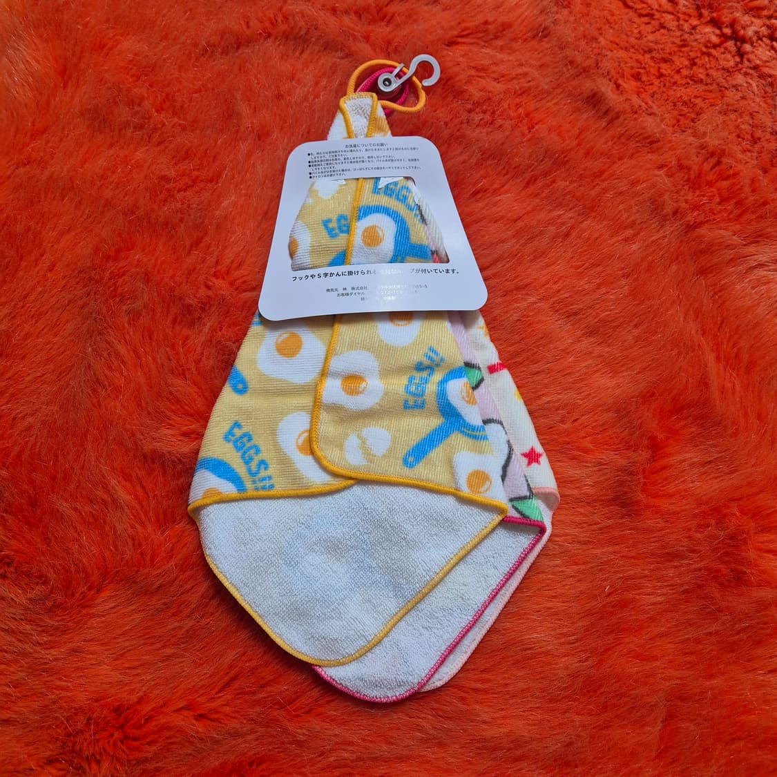 일본 음식 고리수건 3매 새상품 상품이미지4