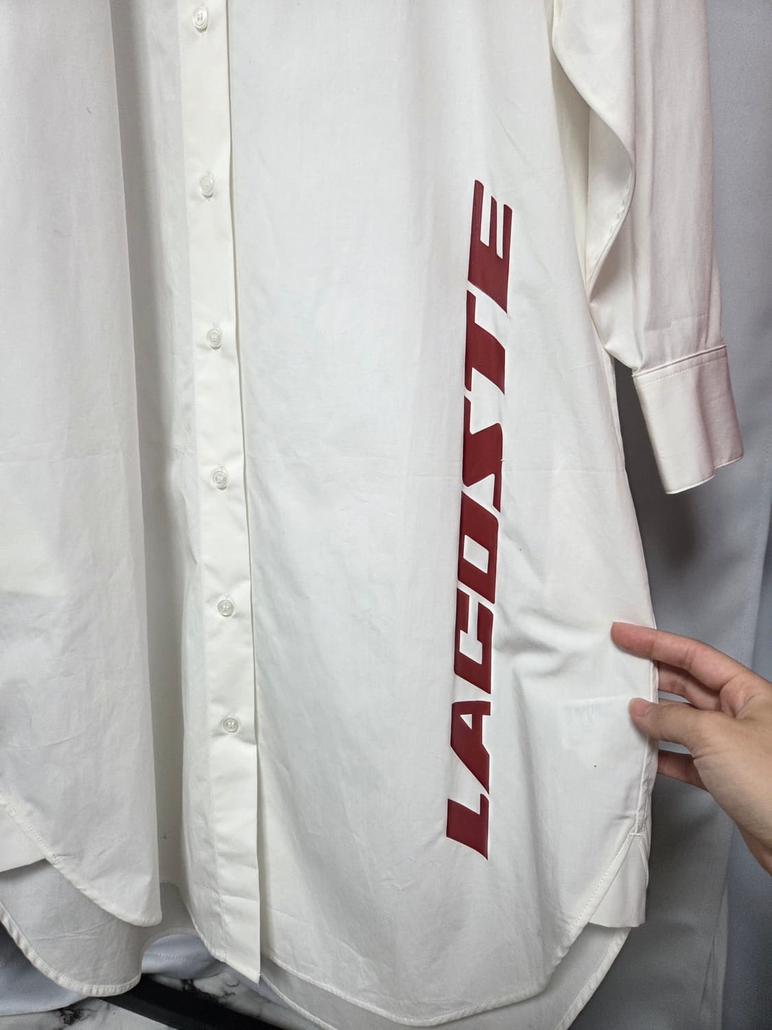 라코스테 셔츠 롱원피스 (새상품) 원가36만 상품이미지2