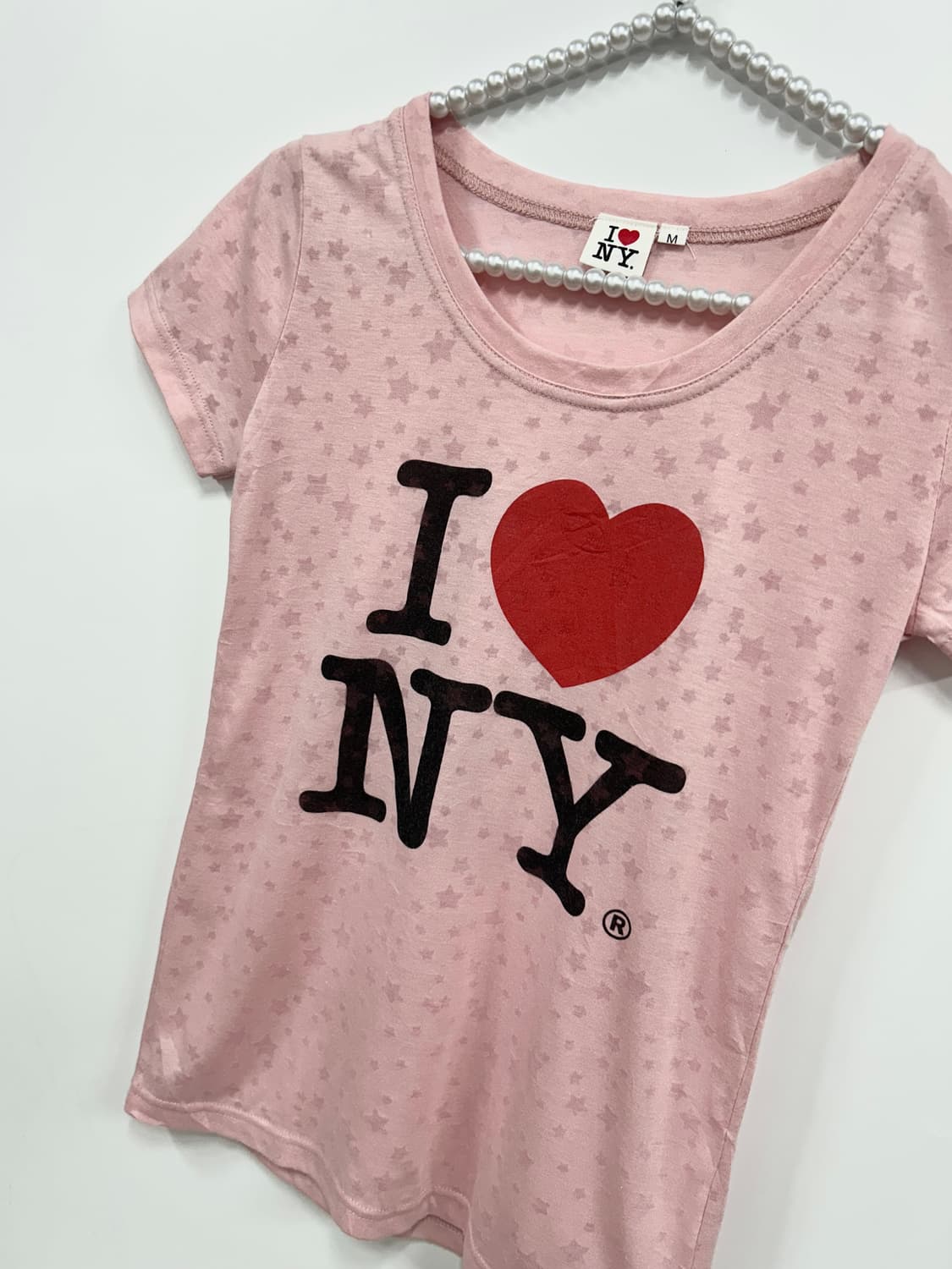 [I ♡ NY] 아이러브뉴욕 핑크 반팔  상품이미지5