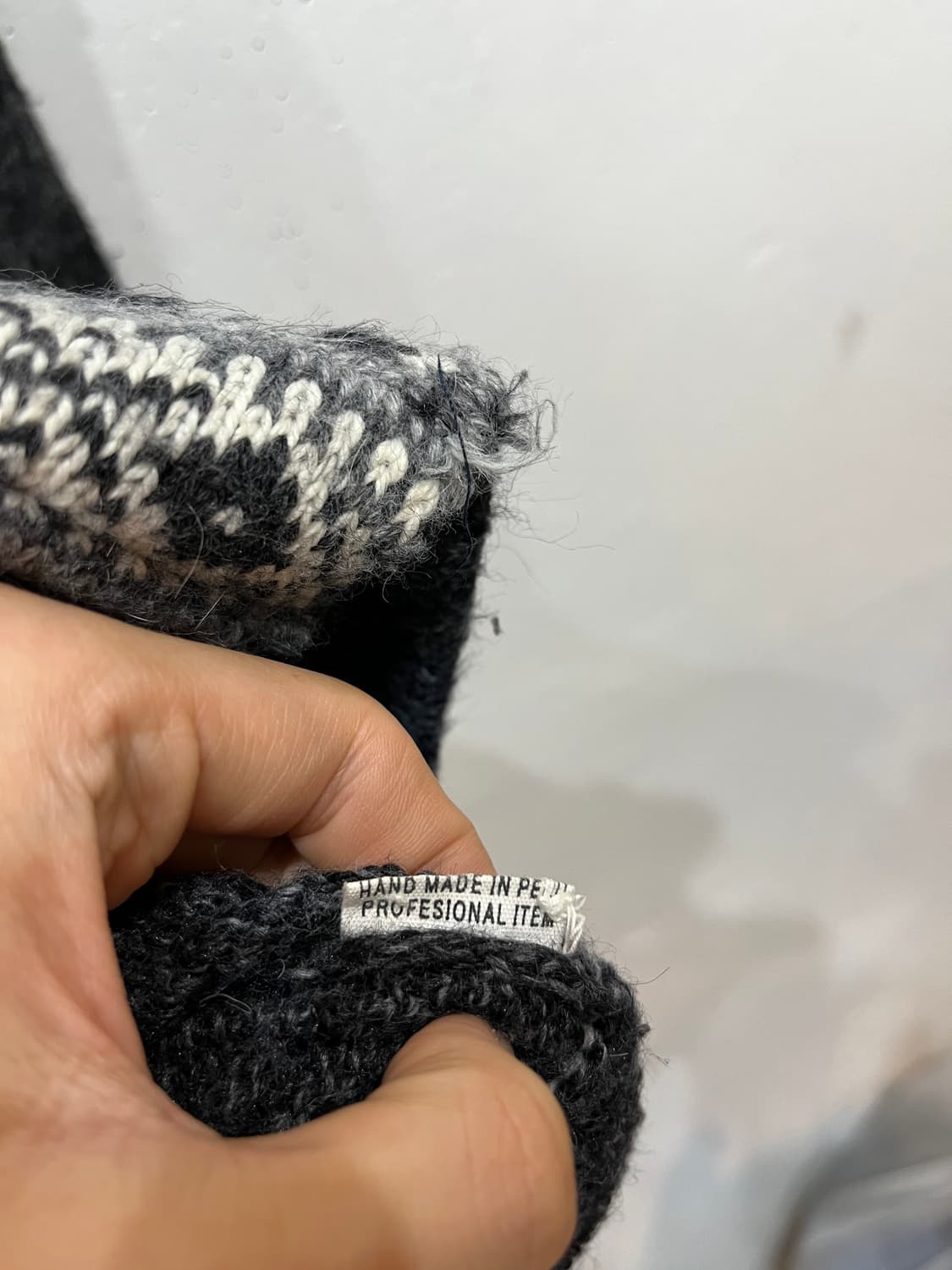 Made in PERU 핸드메이드 노르딕 니트집업 후디  상품이미지8