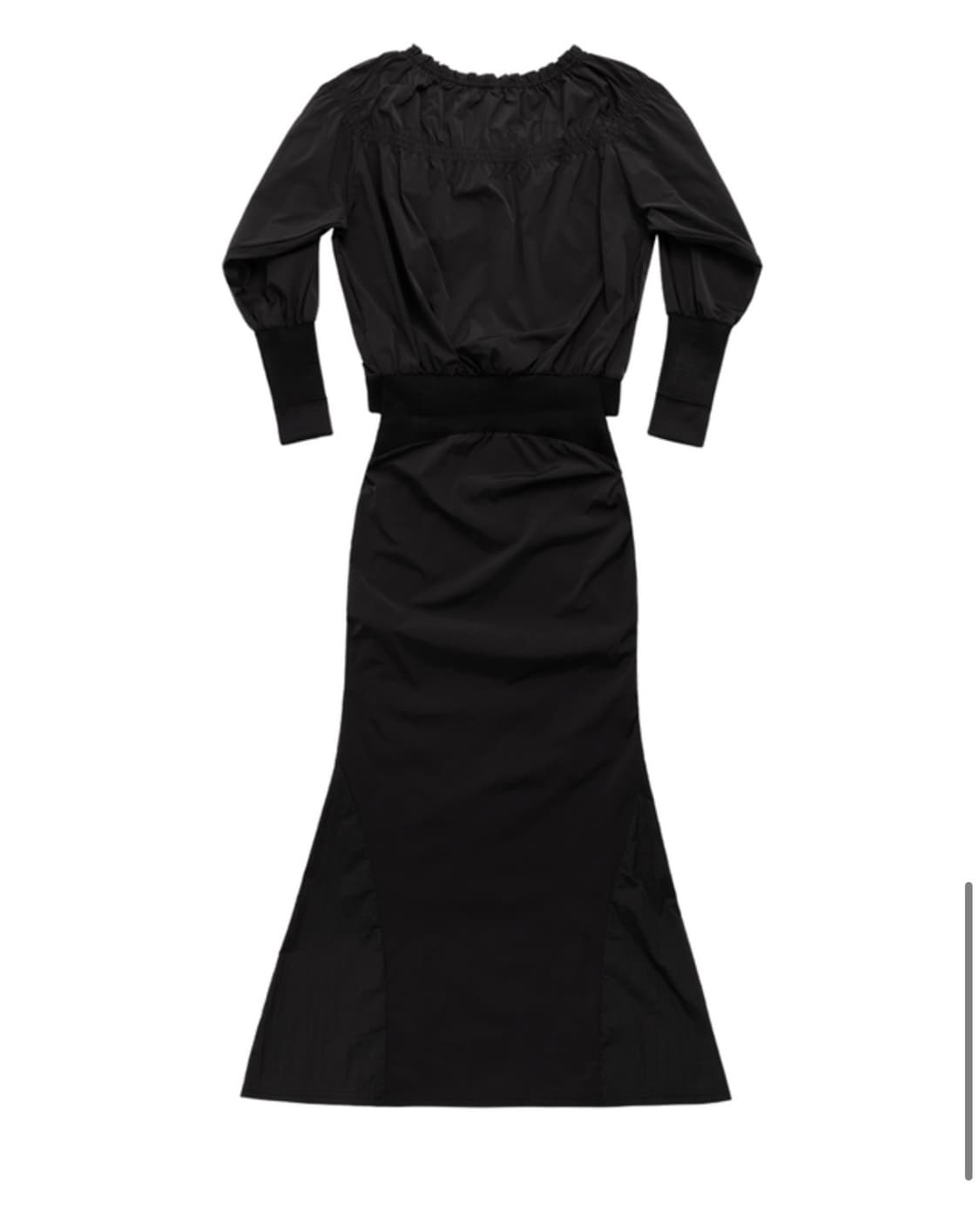 오호스 투웨이 머메이드 원피스 블랙 상품이미지4