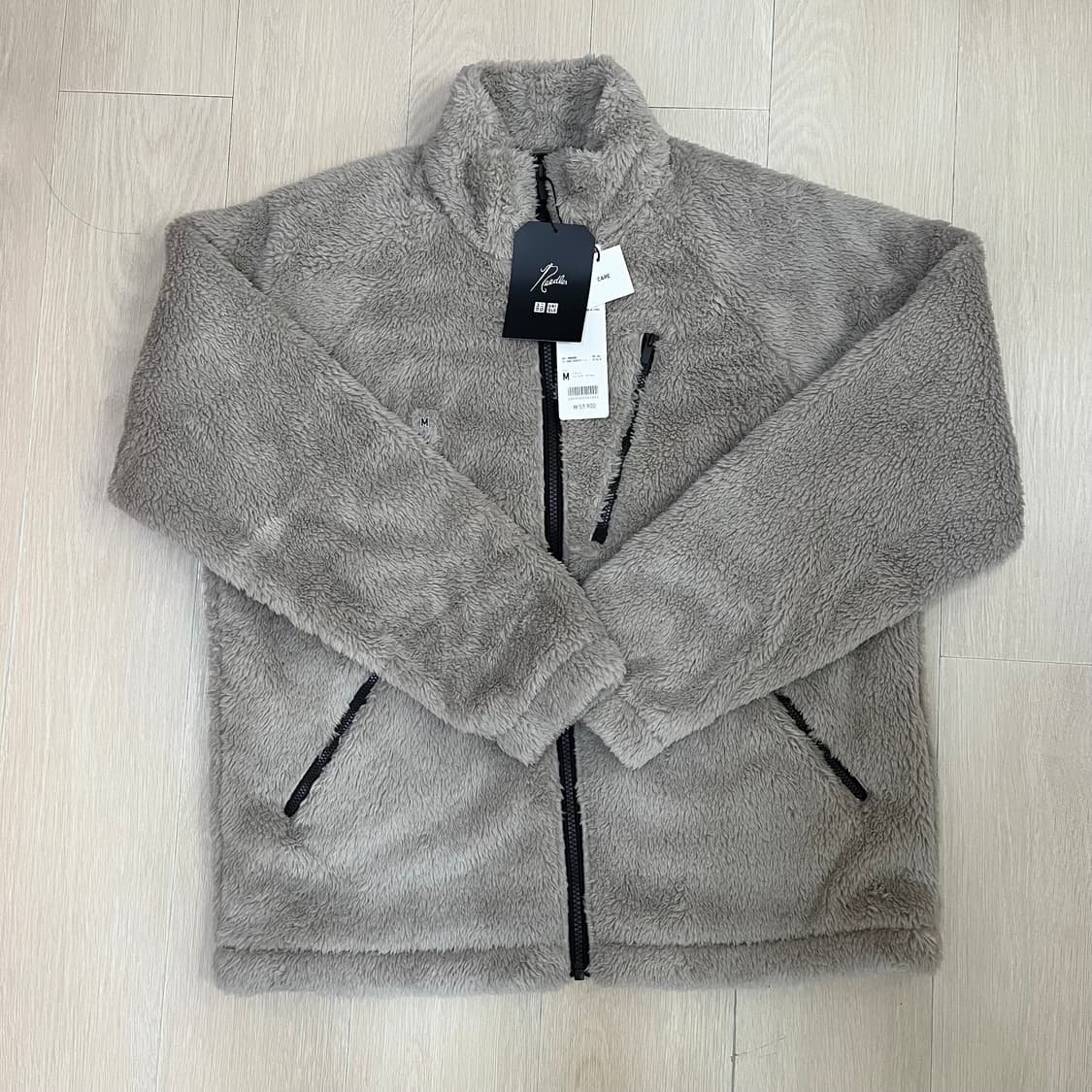 [새상품/당일배송] 유니클로 니들스 후리스풀집재킷 베이지 M사이즈 상품이미지2