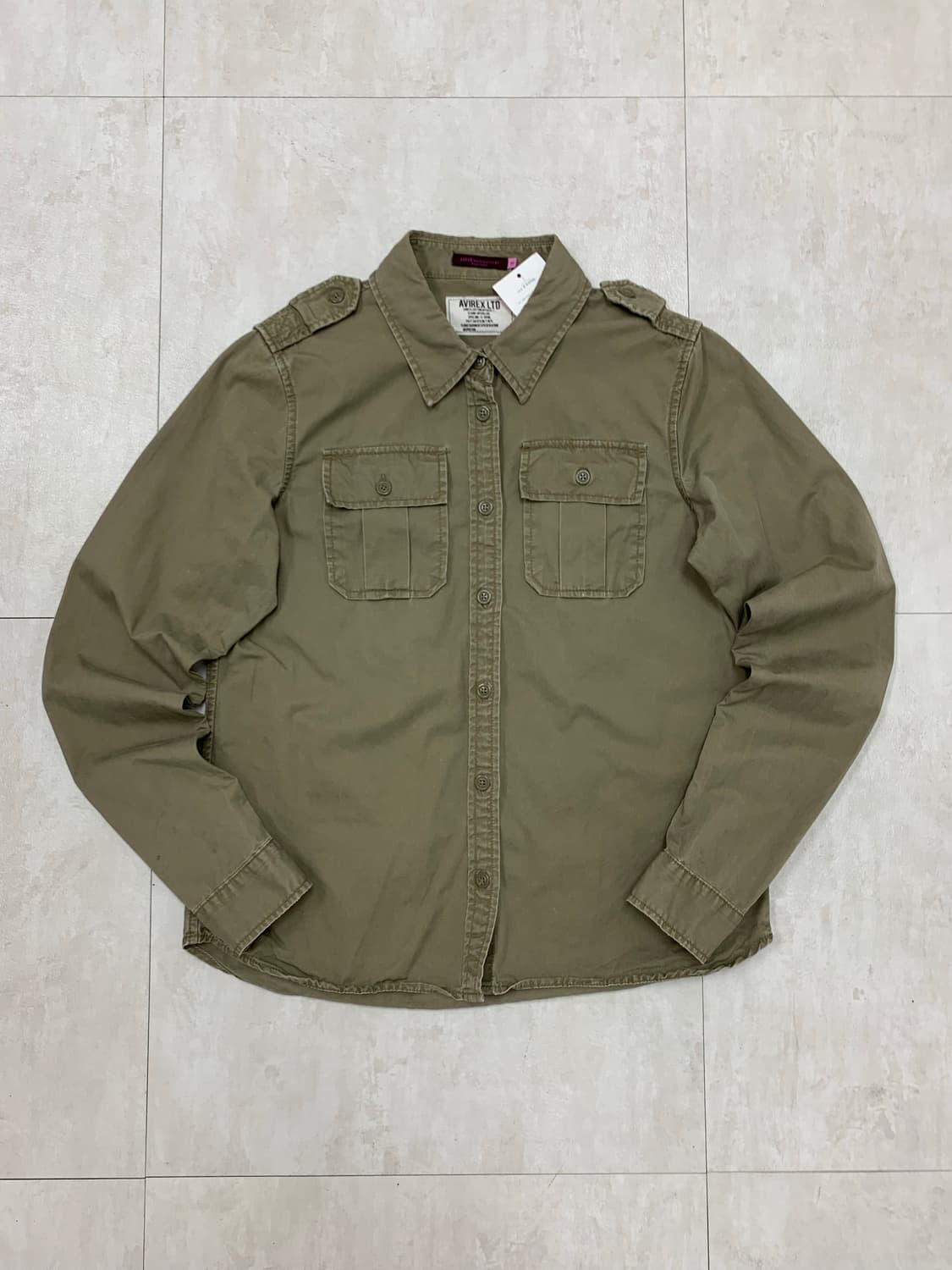 아비렉스 카키 셔츠 #667 상품이미지1