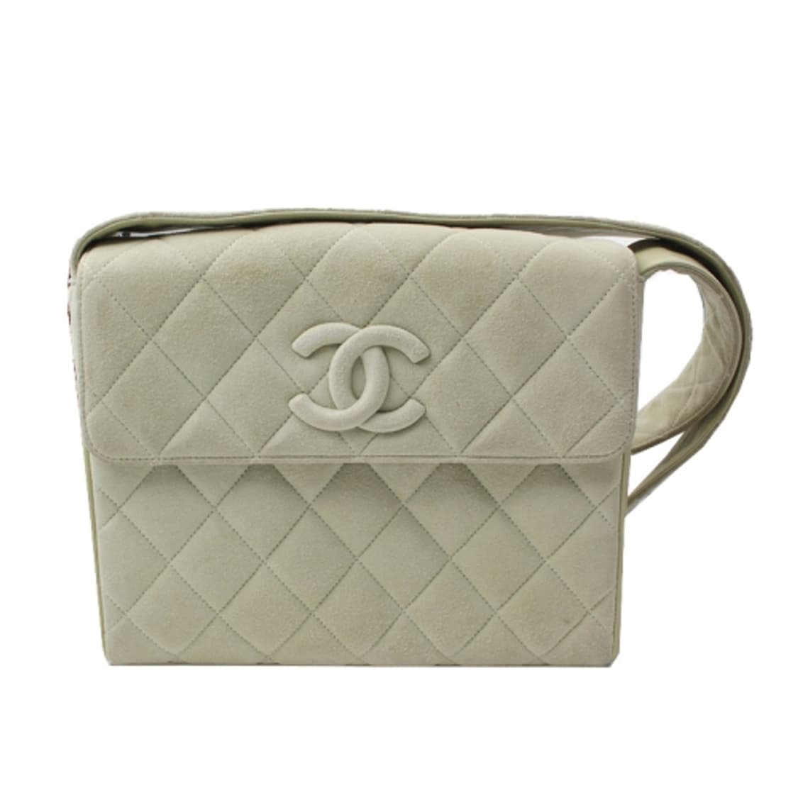 샤넬 스웨이드 퀼팅 민트그린 플랩 크로스백 (7자리9번대) 상품이미지1