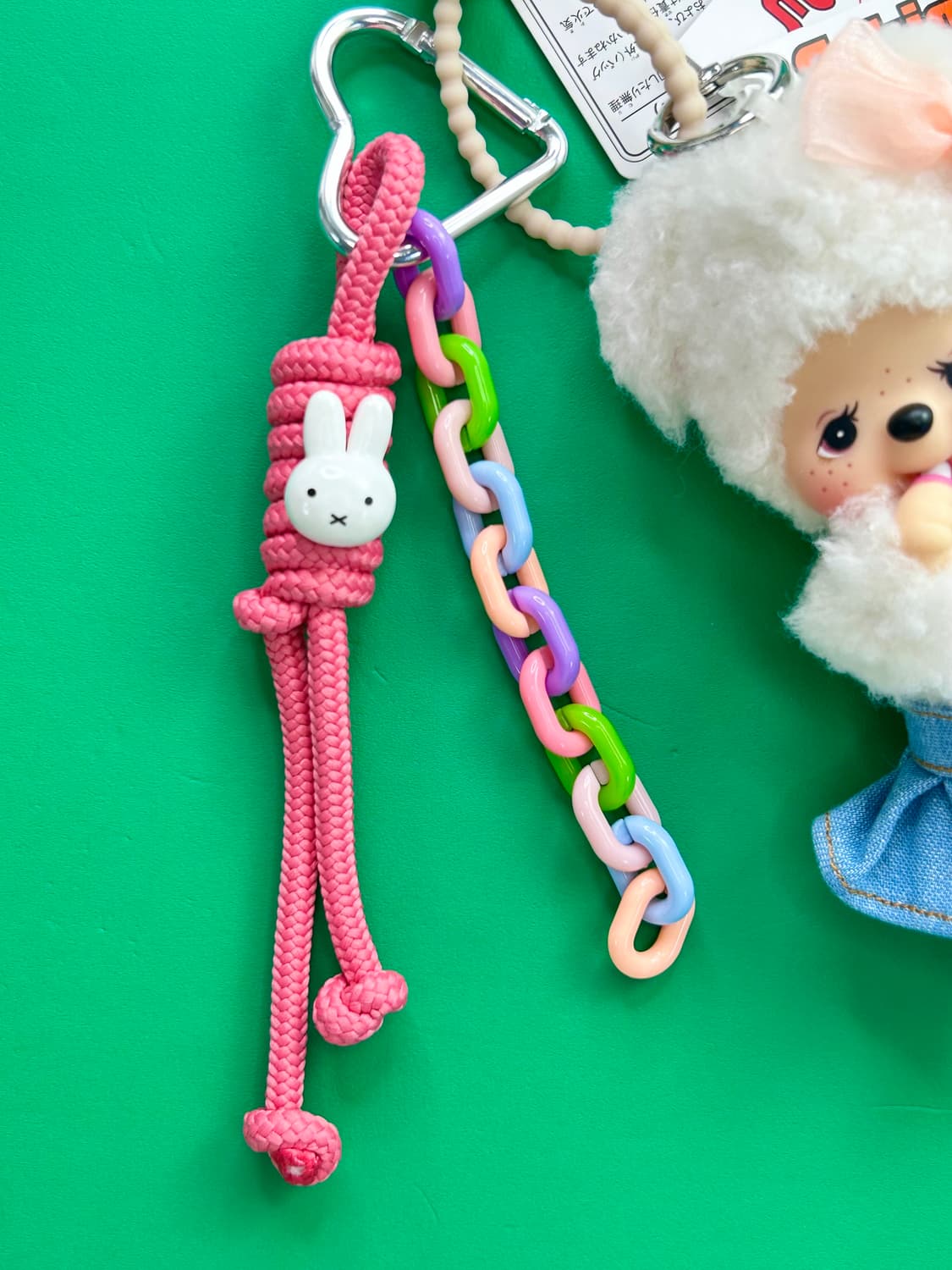 (47)정품 몬치치 프렌즈 챠무 커스텀키링🐑🧂+미피콜라보 커스텀키링 상품이미지3