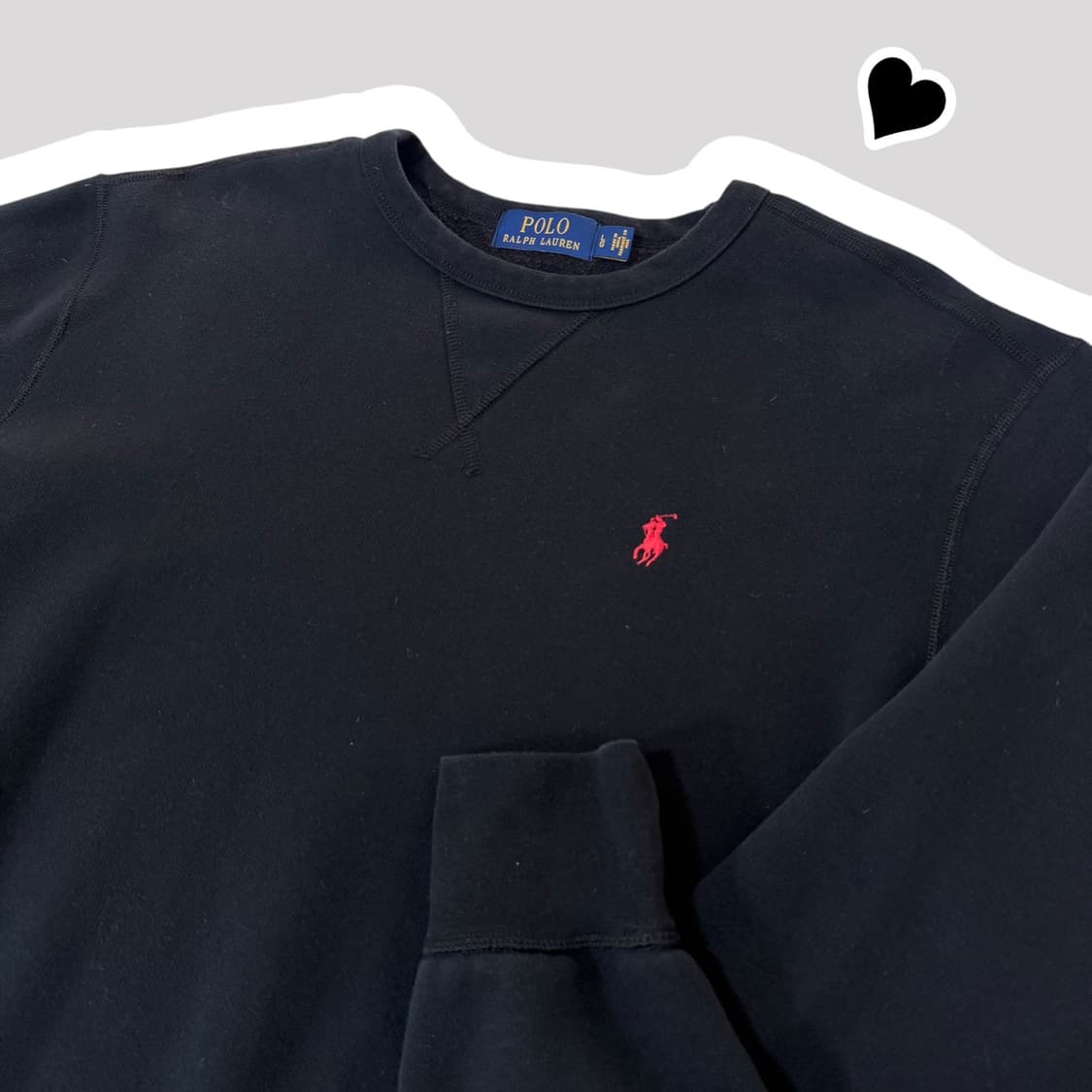 신형 폴로 랄프로렌 블랙 맨투맨 상품이미지1