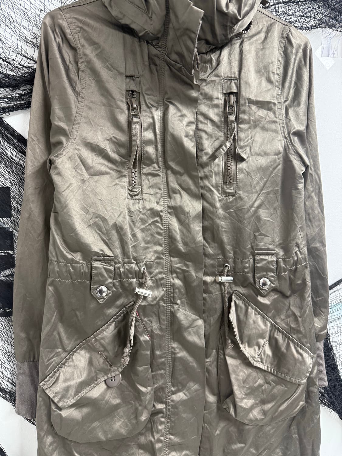 00s zipper detail midi jacket 상품이미지4