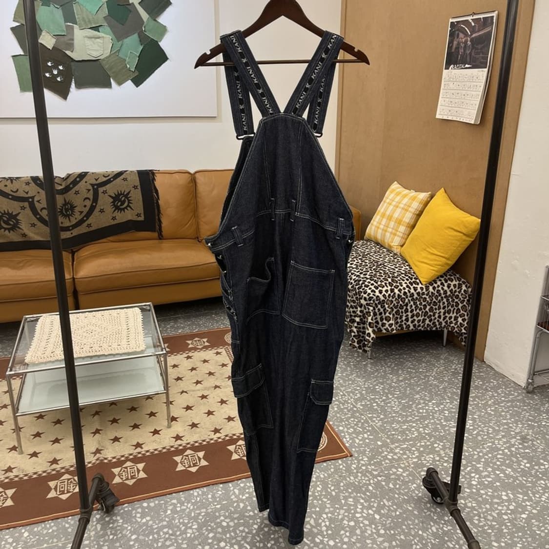 칼 카니 빈티지 레트로 Y2K 데님 멜빵 점프수트 L C09881 상품이미지4