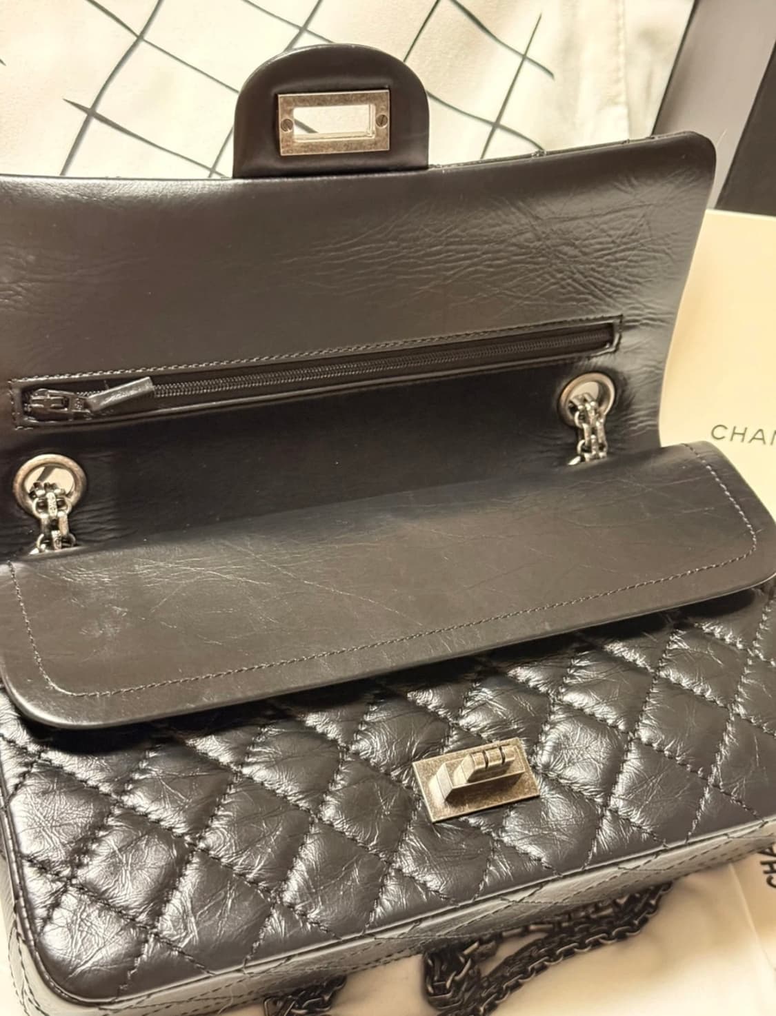 샤넬2.55 스몰블랙은장 상품이미지7