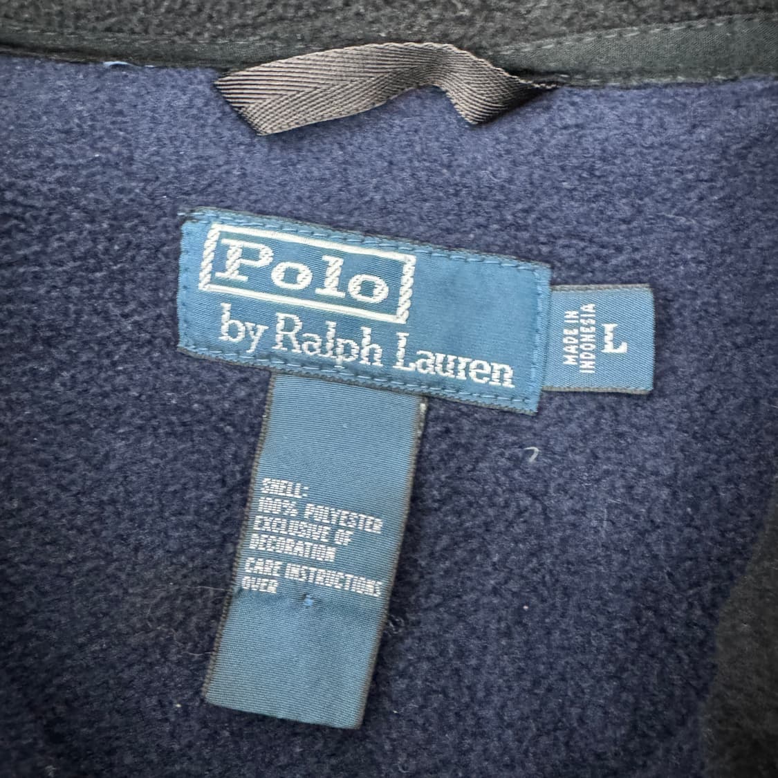 L(XL) 폴로 랄프로렌 네이비 플리스 집업 자켓  상품이미지8