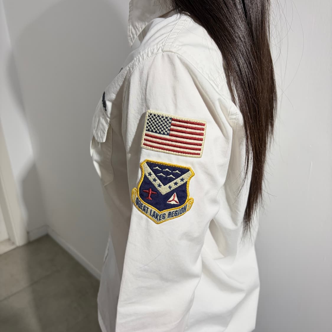 아비렉스 USA 와펜 자수 셔츠 상품이미지4