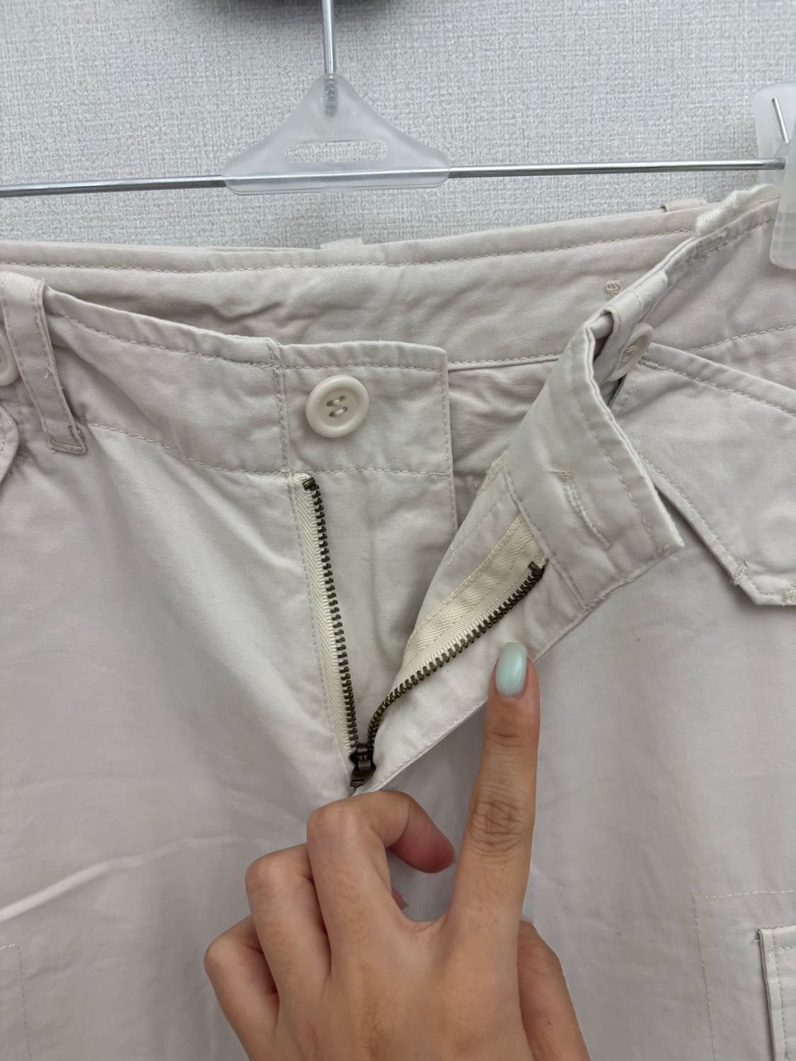 크림 7부 팬츠 상품이미지4