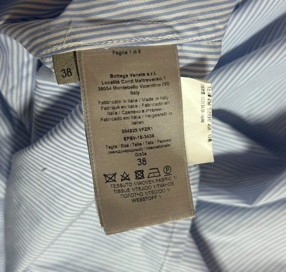 보테가베네타 스트라이프 셔츠 롱 원피스 38사이즈 상품이미지4