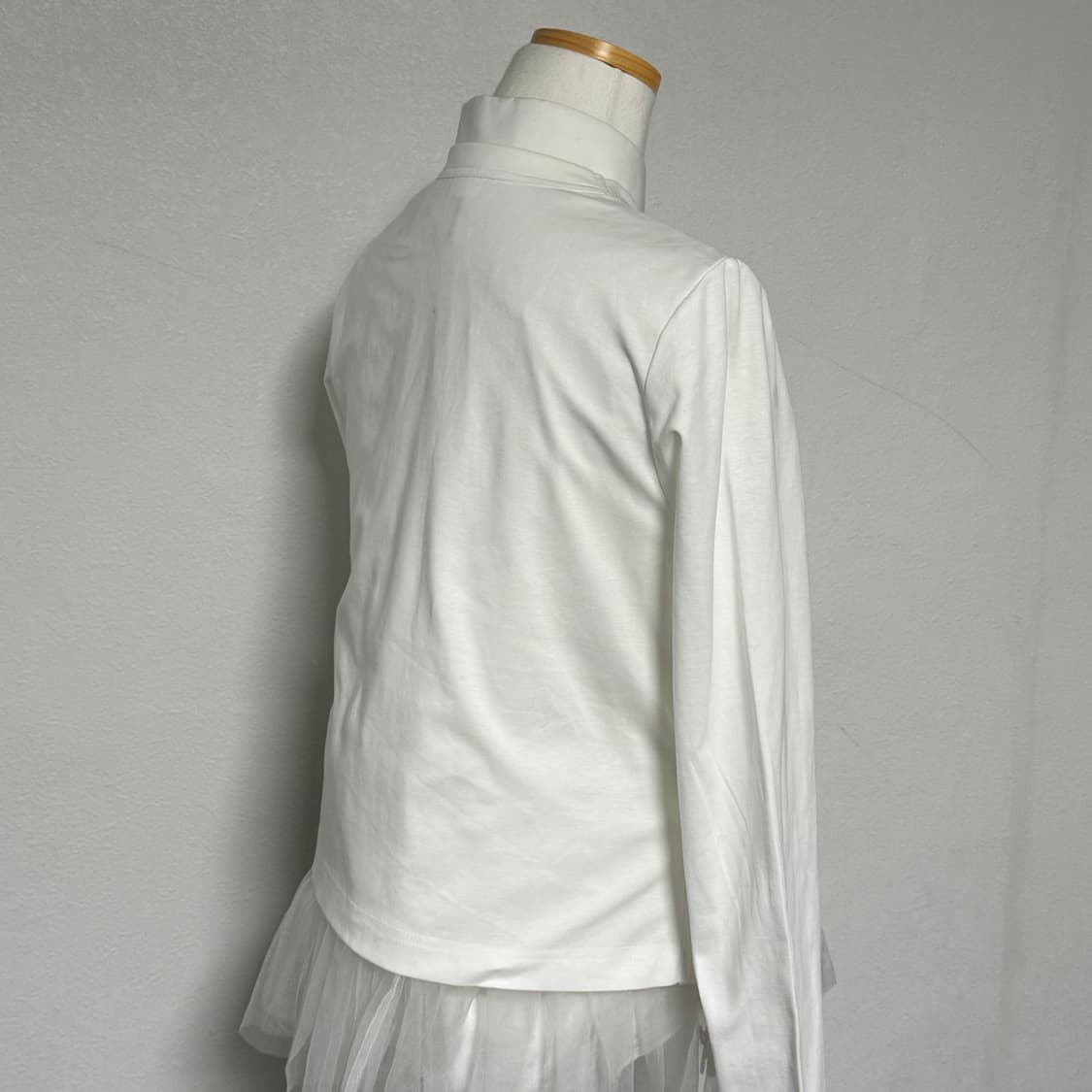 23aw 느와케이니노미야 꼼데가르송 튤 레이어드 가디건 xs 상품이미지3