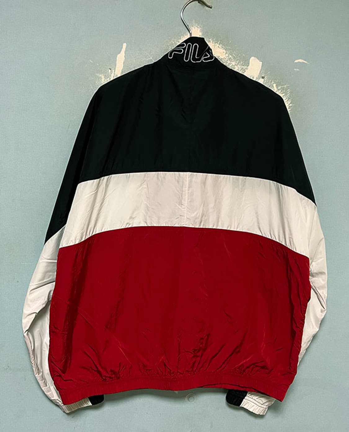 FILA 휠라 빅로고 배색 경량 바람막이 새상품 여름 홑겹 XL 100 상품이미지2