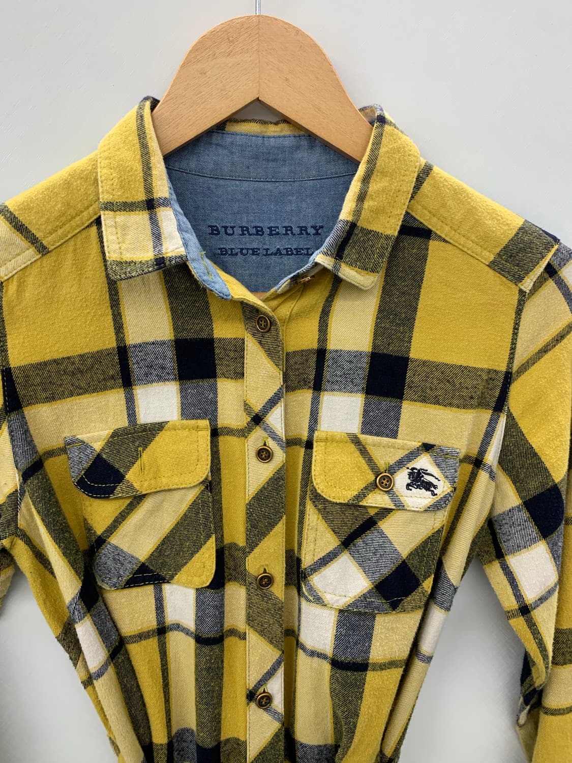 버버리 블루라벨 플란넬 체크 벨트 원피스 상품이미지7