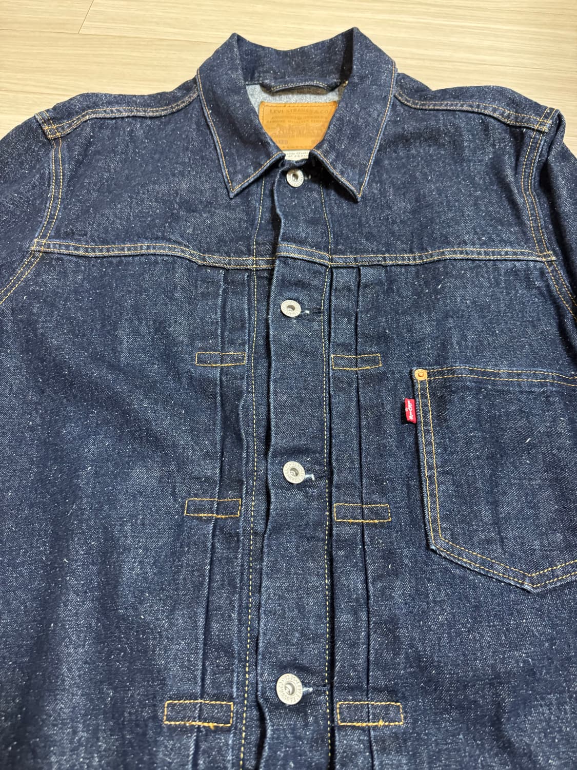 리바이스 셀비지 청자켓 팝니다!(A3174-0002) L사이즈 상품이미지6