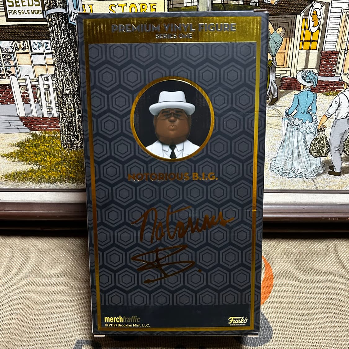 새상품 펀코 골드 프리미엄 바이닐 피규어 비기 12인치 상품이미지4