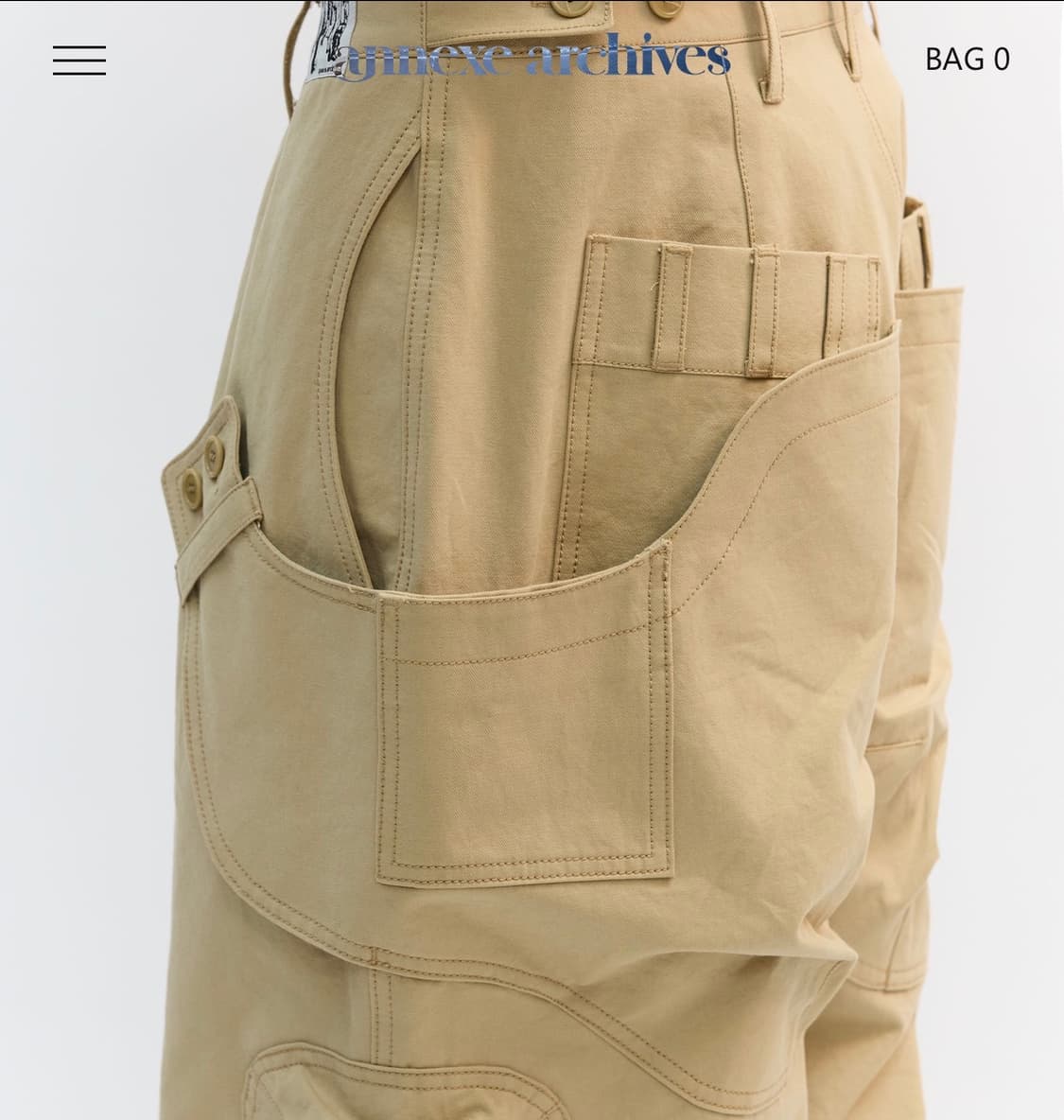 Annexe Archives CONFINE PACK PANTS BEIGE 상품이미지5