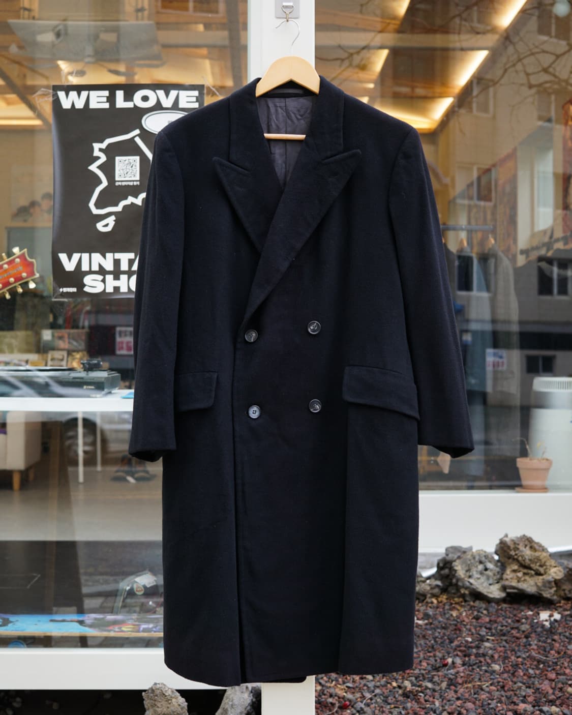 영국제 캐시미어 더블 코트 상품이미지1