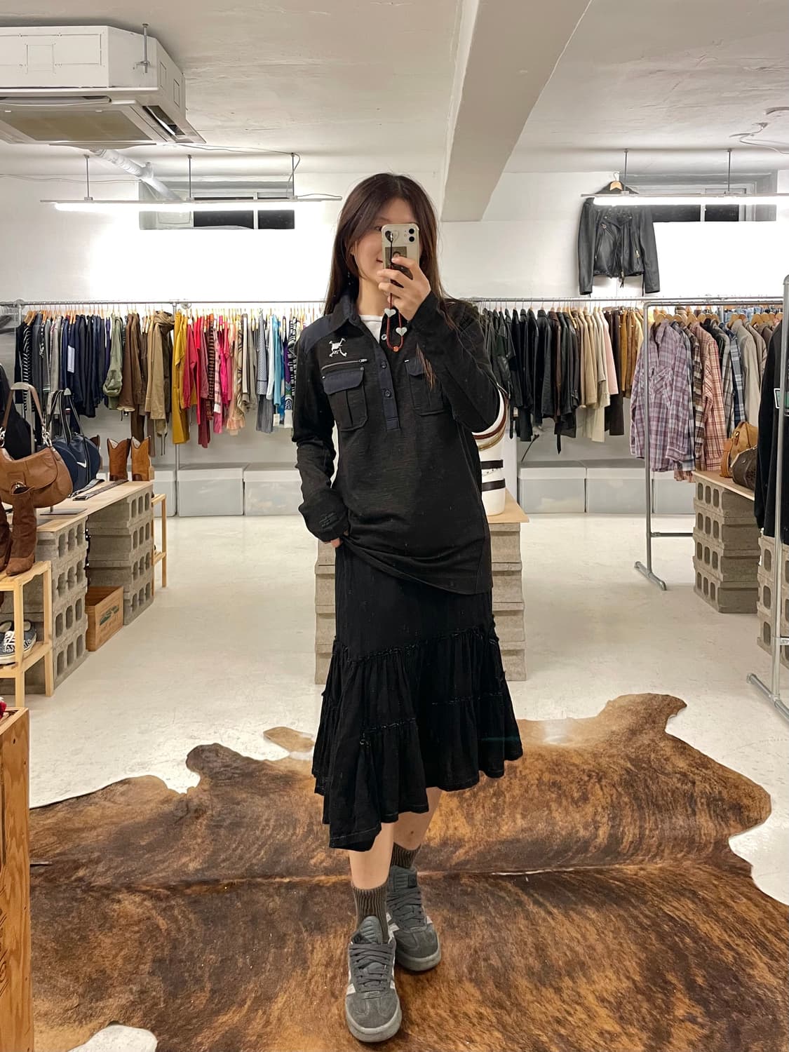 COMME DES GARCONS tricot unbalance skirt 상품이미지1