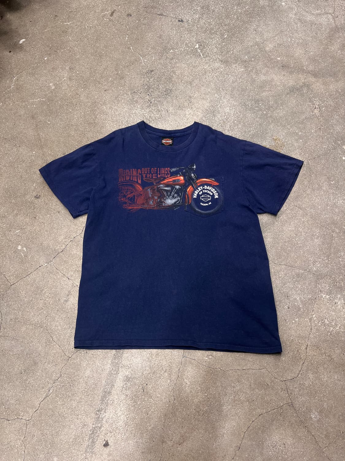 2019 할리데이비슨 빈티지 포켓 티셔츠 상품이미지1