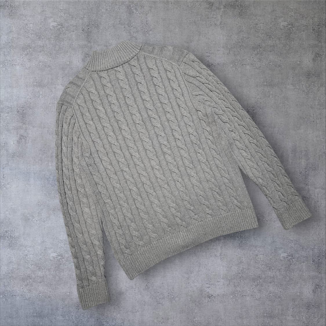 폴로랄프로렌 반집업 꽈배기 니트 상품이미지2