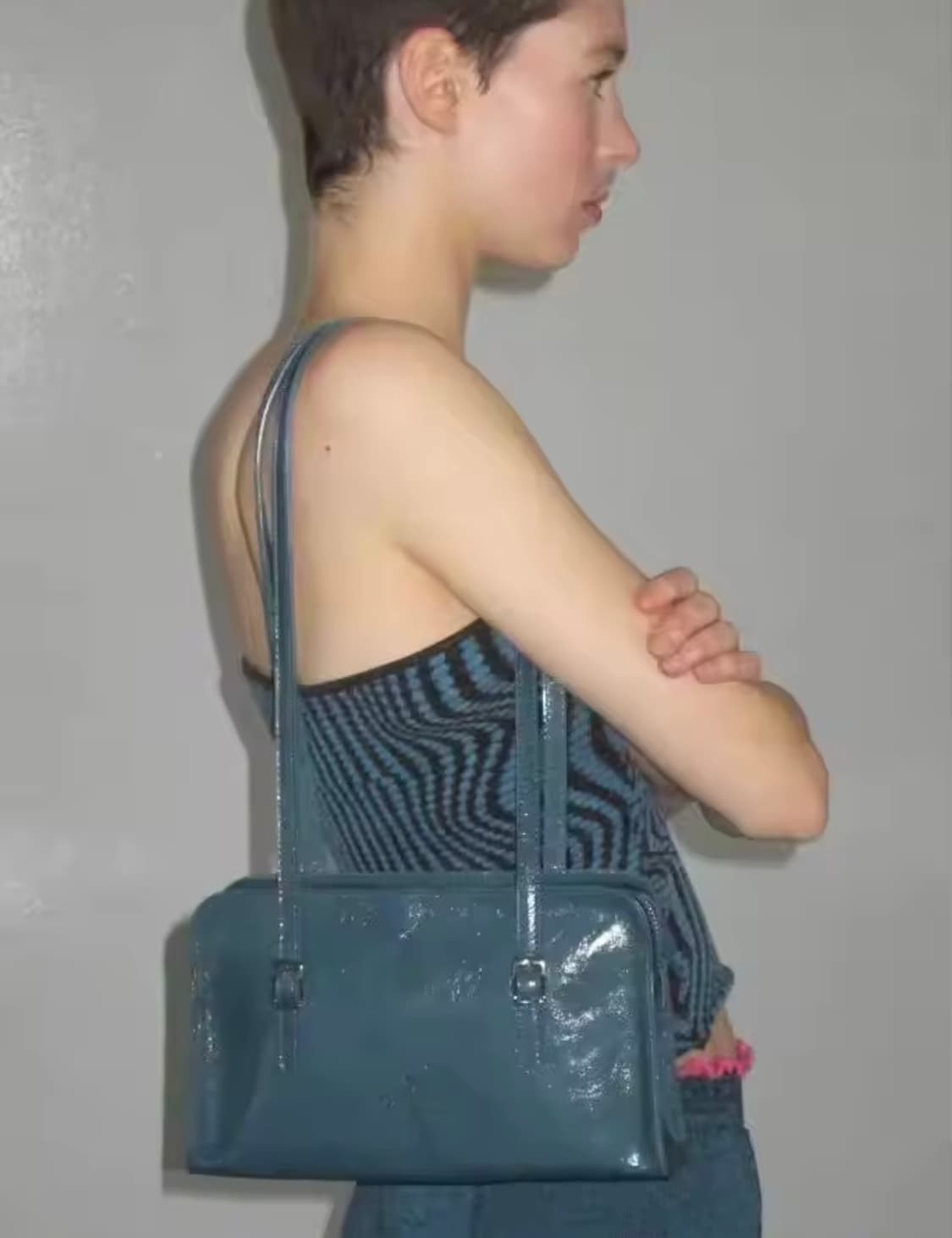 팔로마울 카예타노 볼링 숄더백 블루 상품이미지2