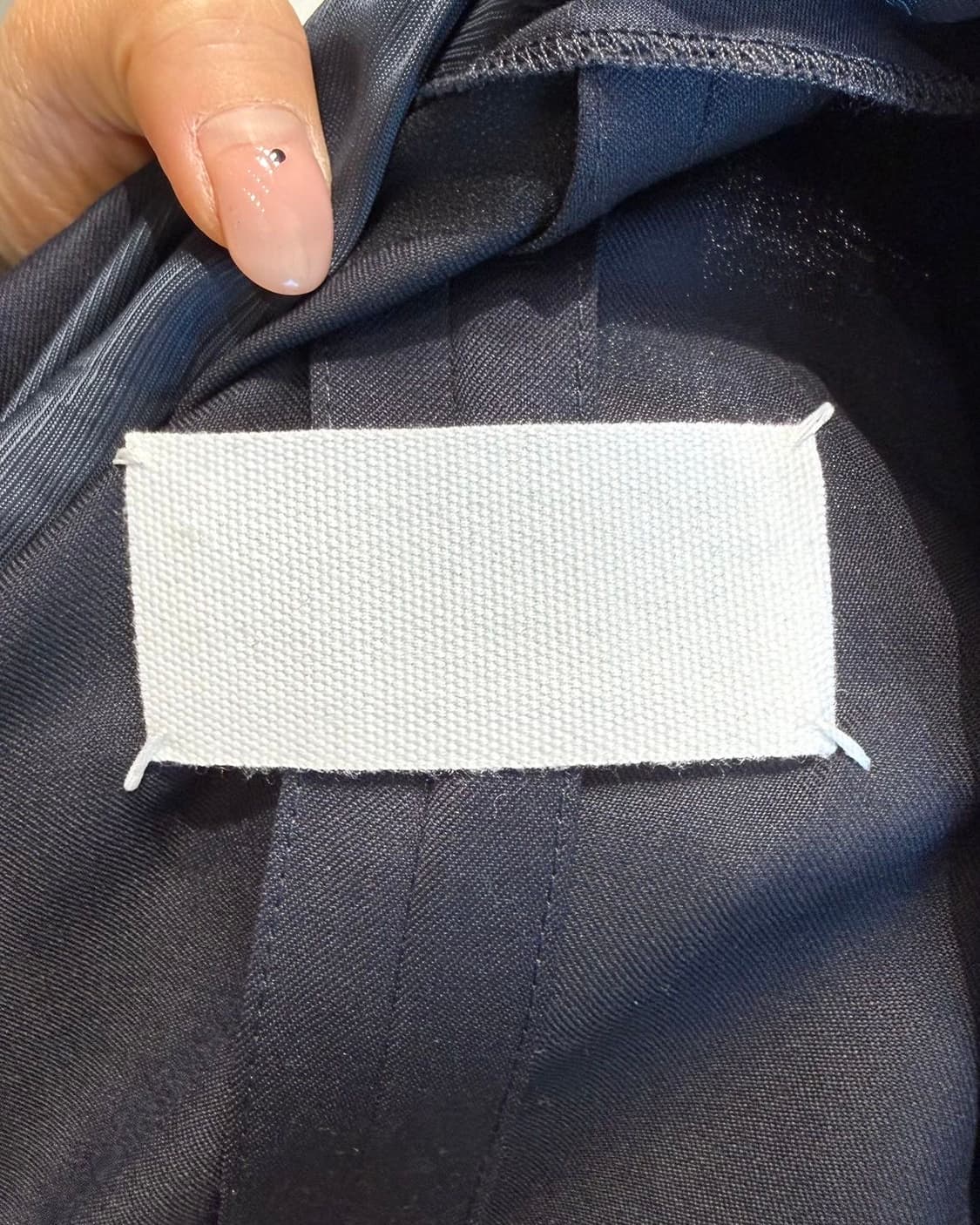 메종 마르지엘라 네이비 로우컷 슬리브리스 블레이저 자켓  상품이미지8