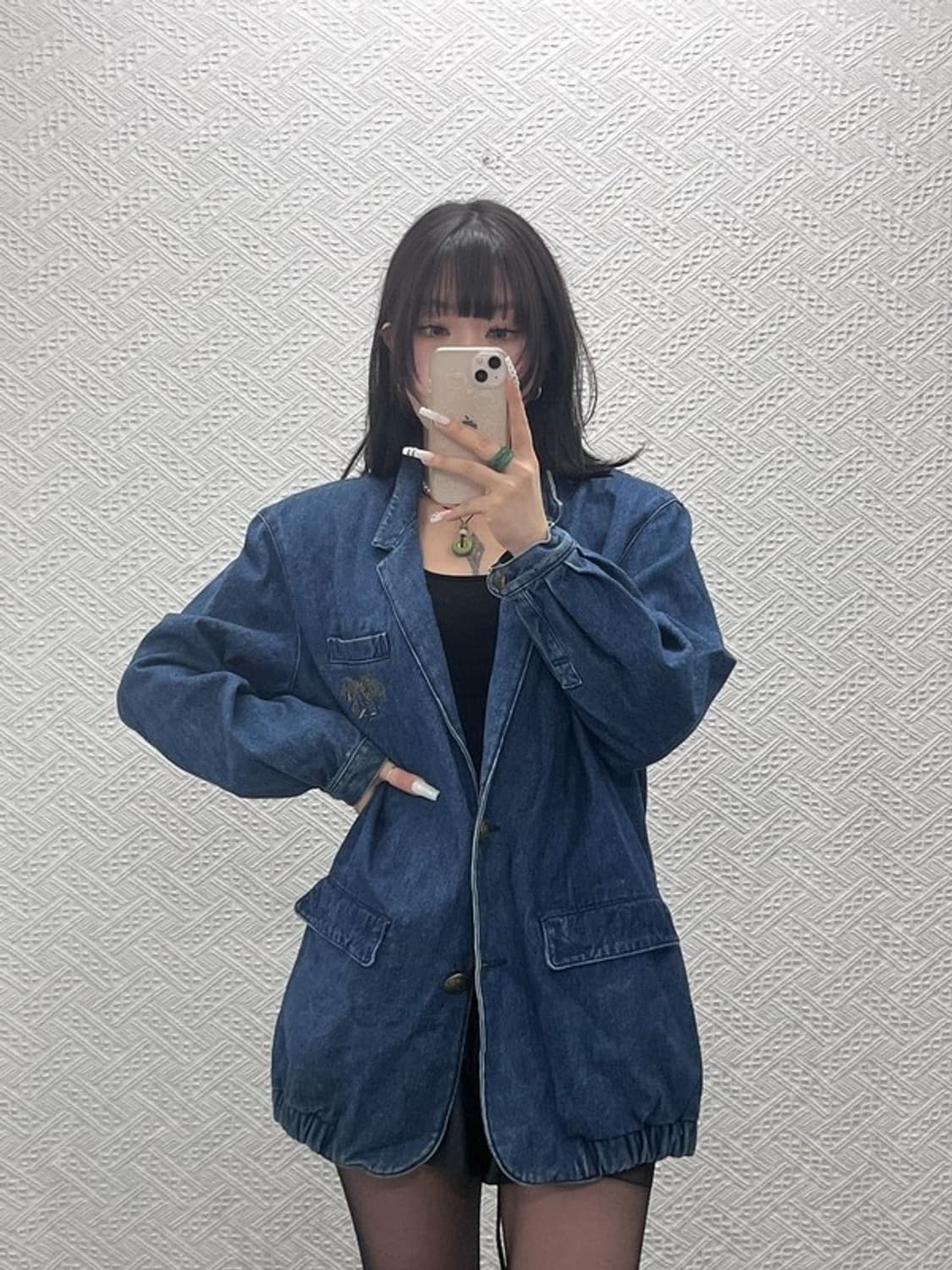 에벡스 바이 크리지아 캐주얼 시크 오버핏 데님자켓 42 C10832 상품이미지1