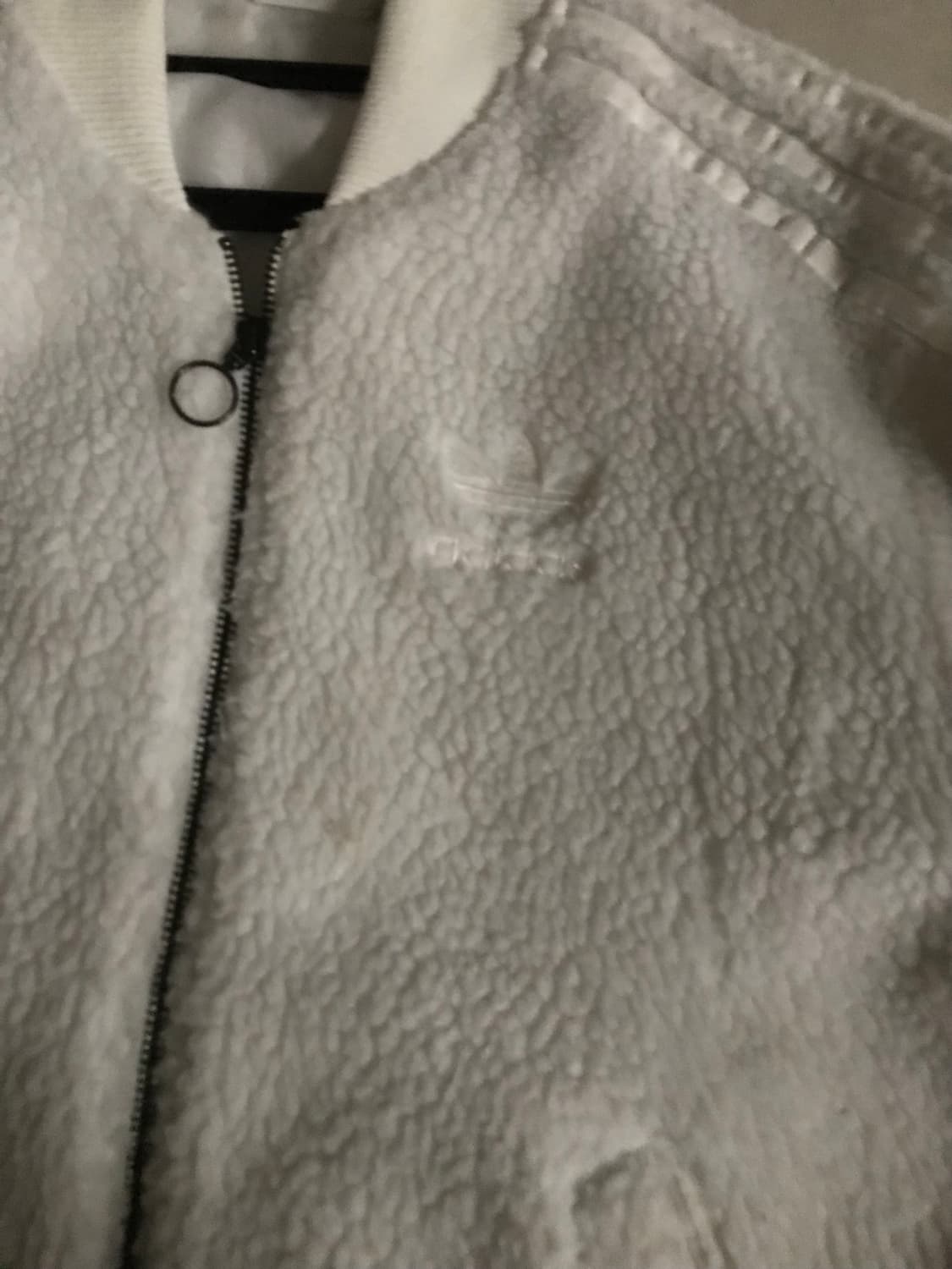 아디다스 아이보리 삼선 후리스 상품이미지8