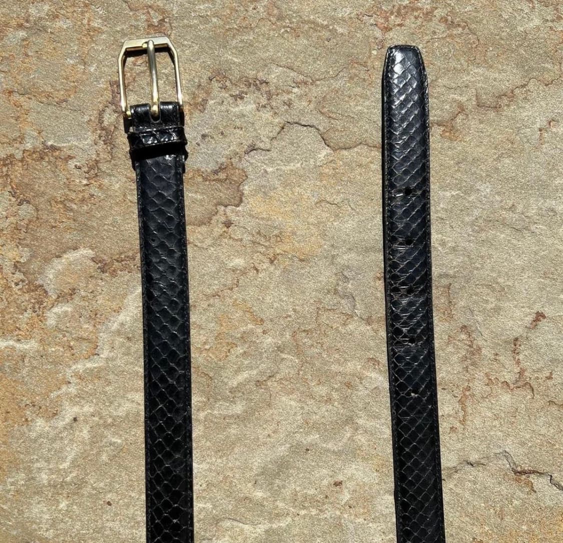 90s Genuine Snake Skin Belt 상품이미지1