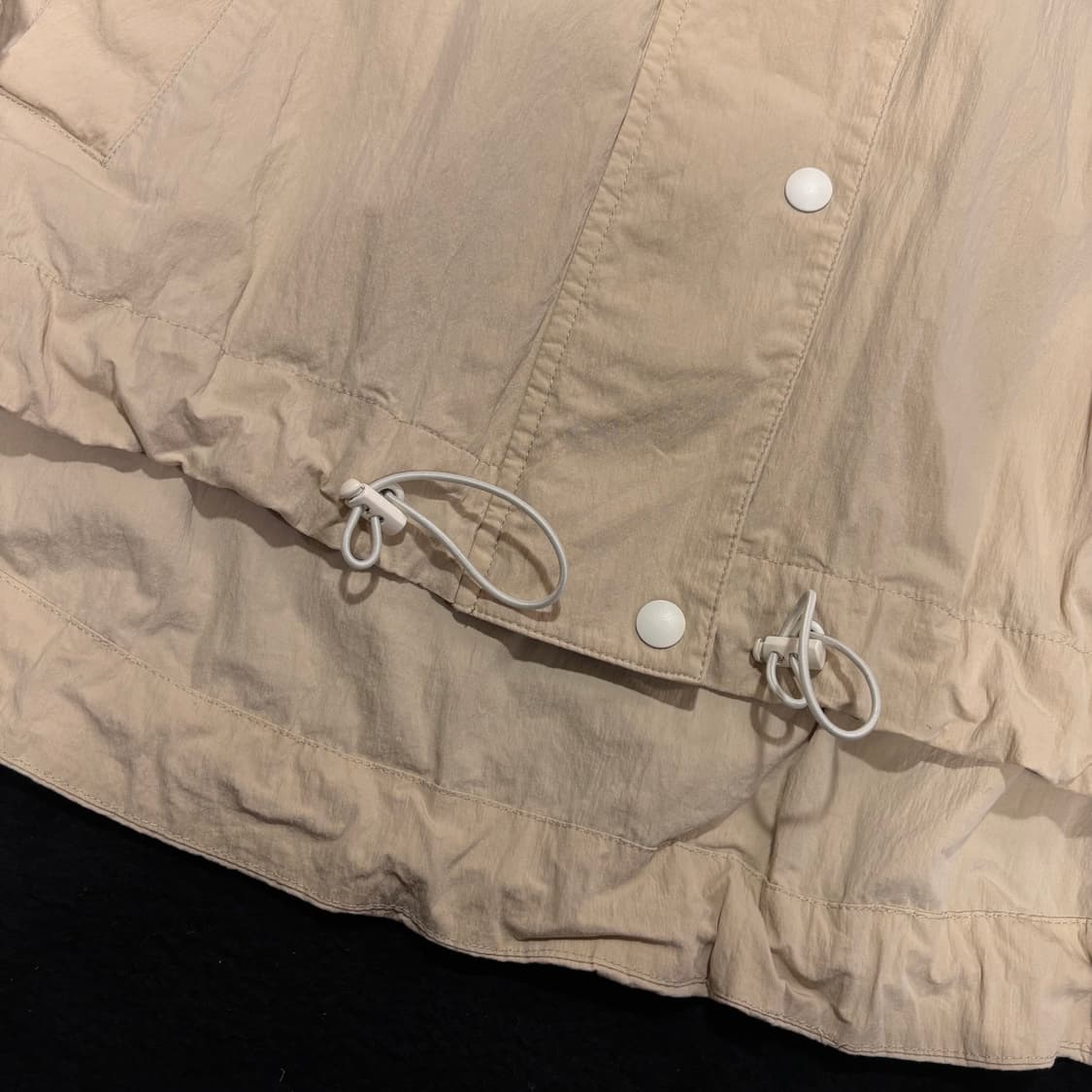 우먼FREE 자라 X 에베레스트 베이지 오버핏 바람막이 우븐자켓 상품이미지3