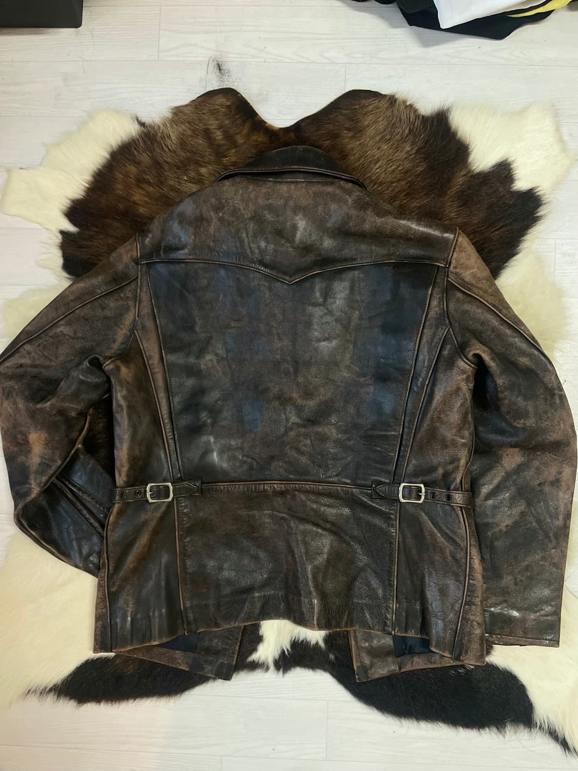 Dagda leather 30's sports jacket/ 부코,맥코이 상품이미지4