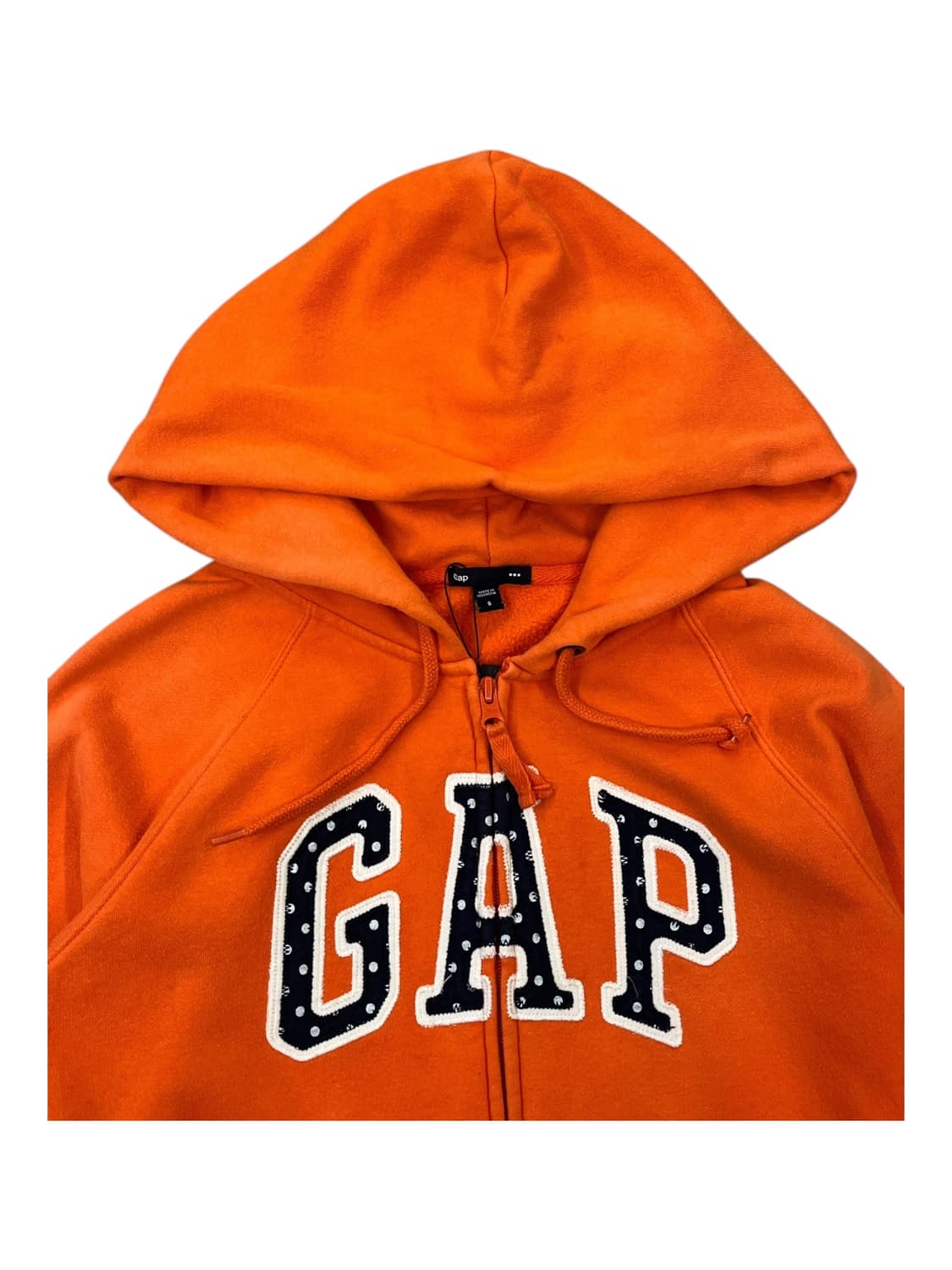갭 도트 레터링 후드집업 오렌지 S #csz1779 상품이미지5