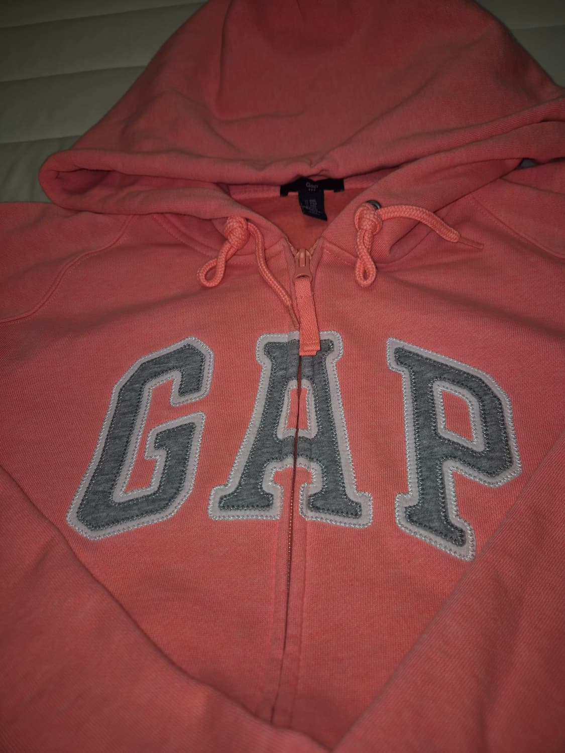 GAP 핑크빛 오렌지 후드집업 XXL 상품이미지1