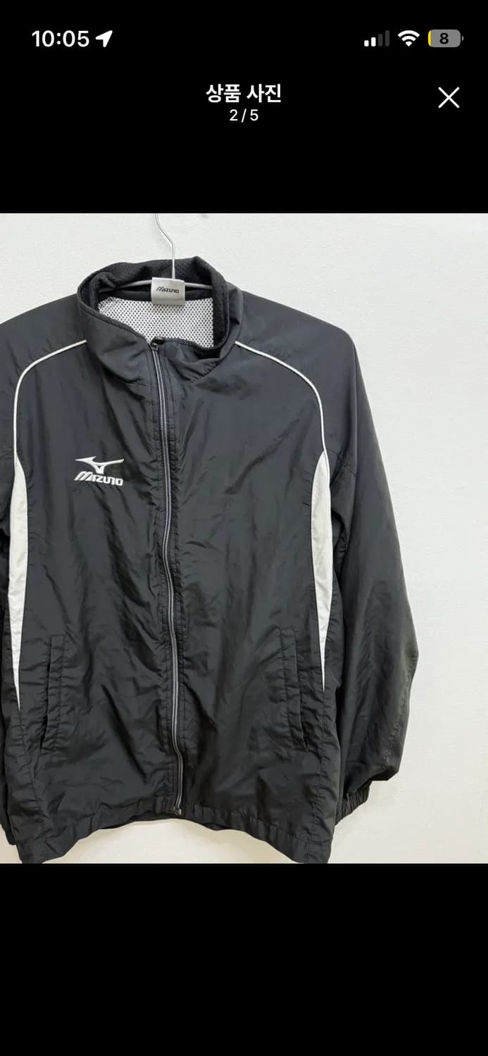 미즈노 집업 자켓 바람막이 S 상품이미지2