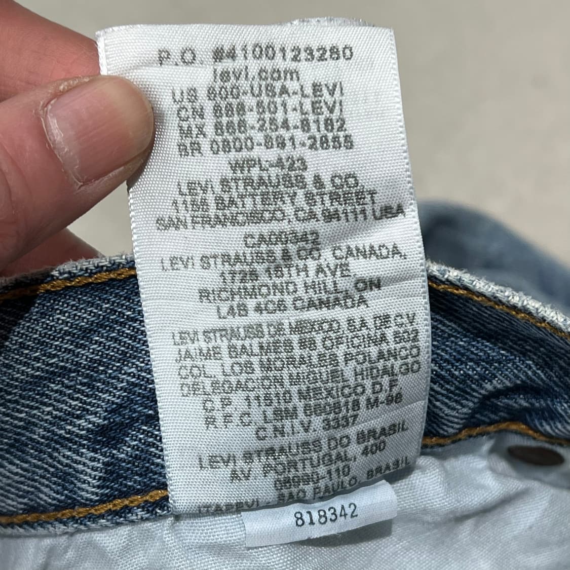 리바이스 501 데님팬츠 s09587 상품이미지10