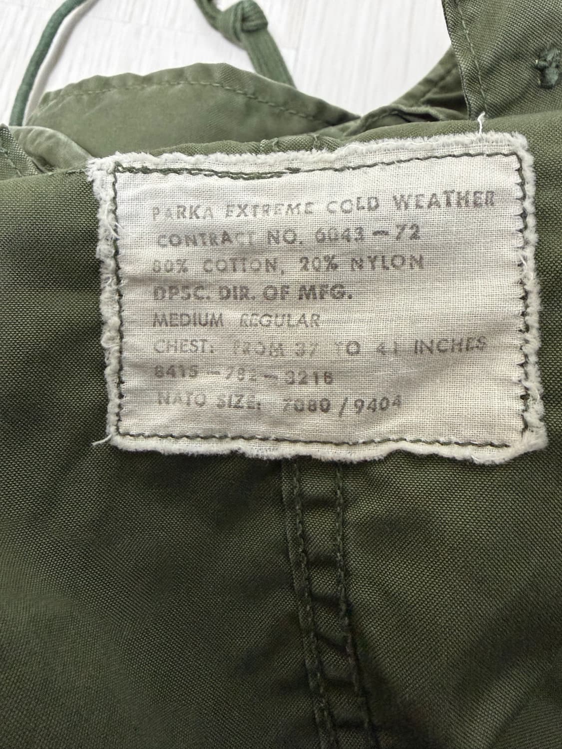 OG 70년대 M65 피쉬테일 M 사이즈 상품이미지2