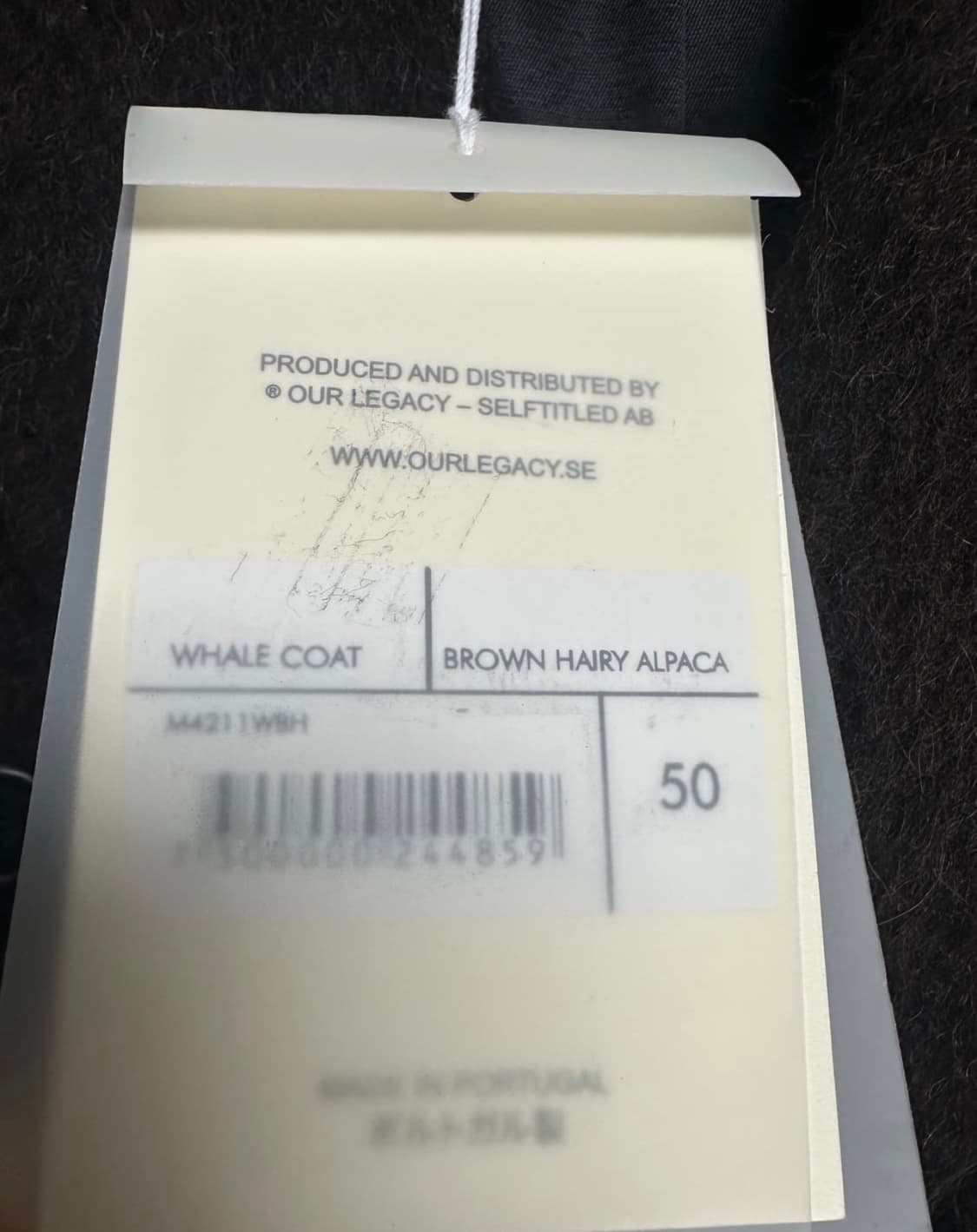 아워레가시 브라운 웨일 코트 상품이미지8