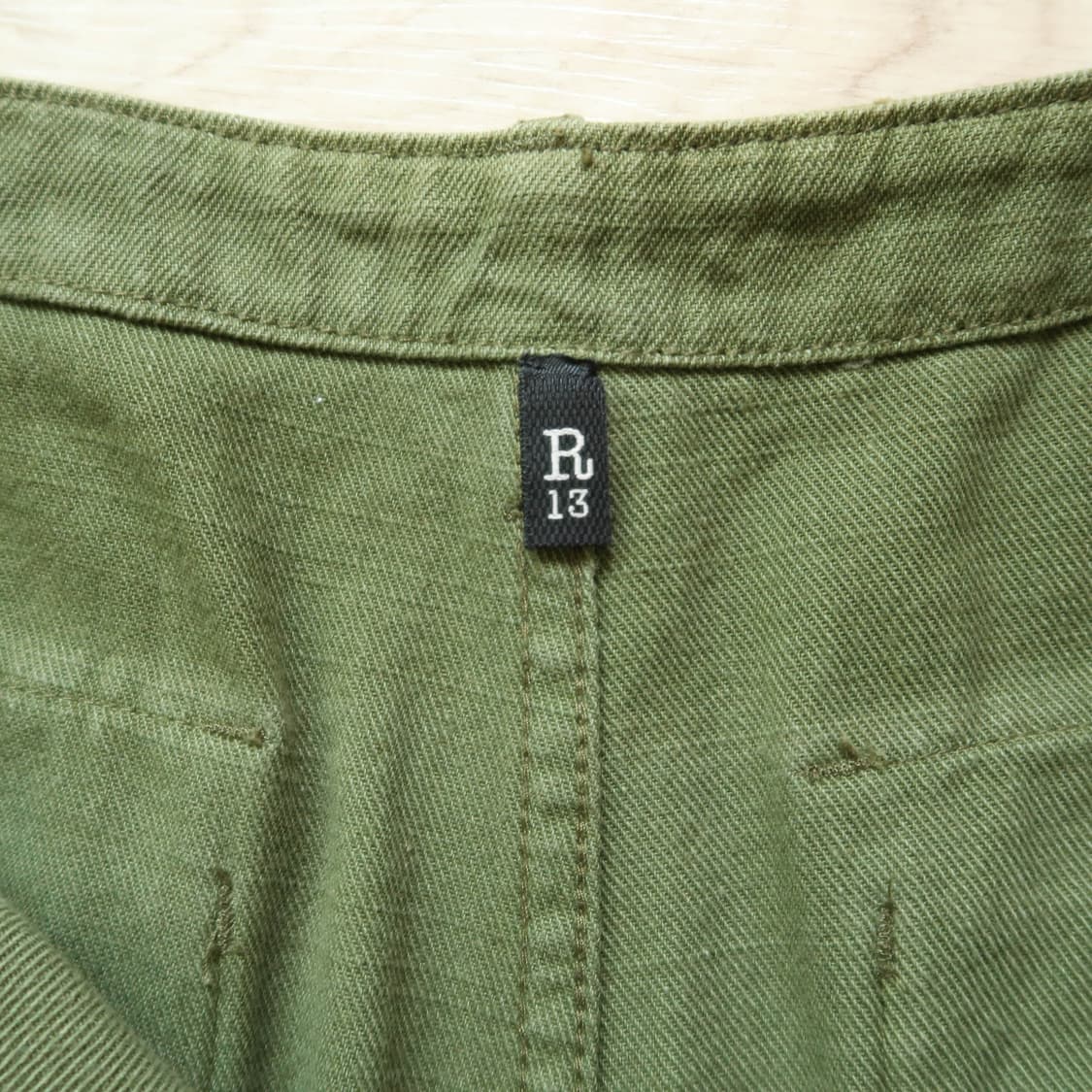 R13 와이드 레그 퍼티그 팬츠 상품이미지8