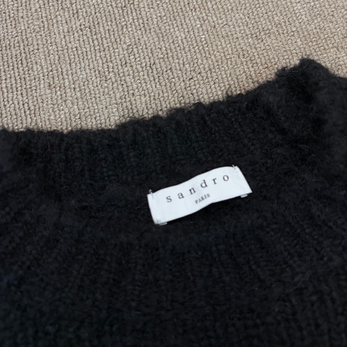 sandro made in italy 산드로 알파카 자카드 풀오버 니트  상품이미지2