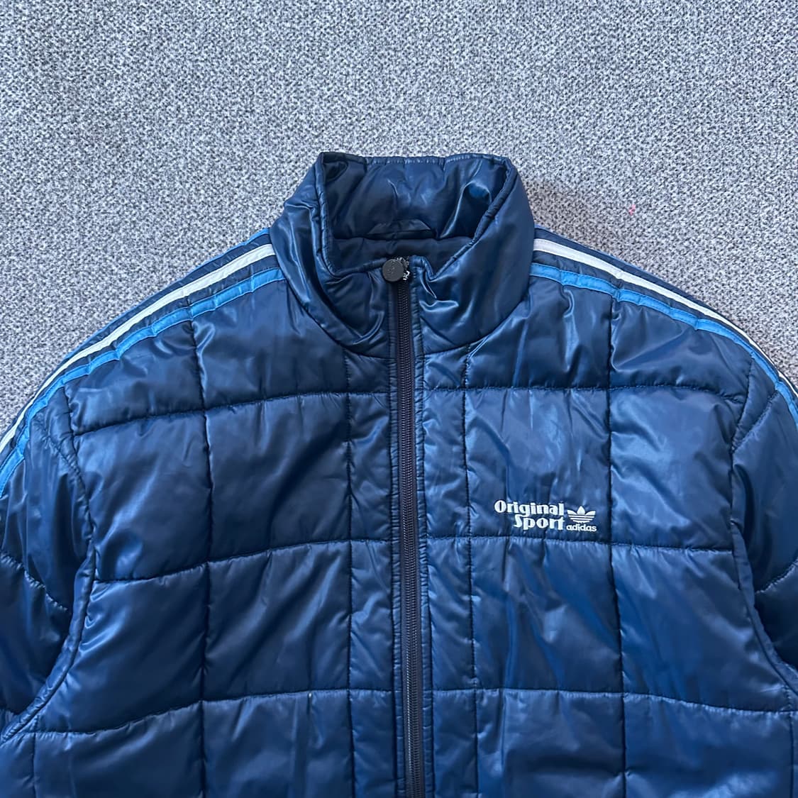 아디다스 삼선 블루 패딩 상품이미지2