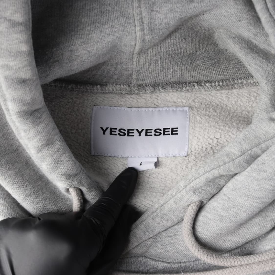 YESEYESEE 아치 로고 후드티 헤더 그레이 L 상품이미지5